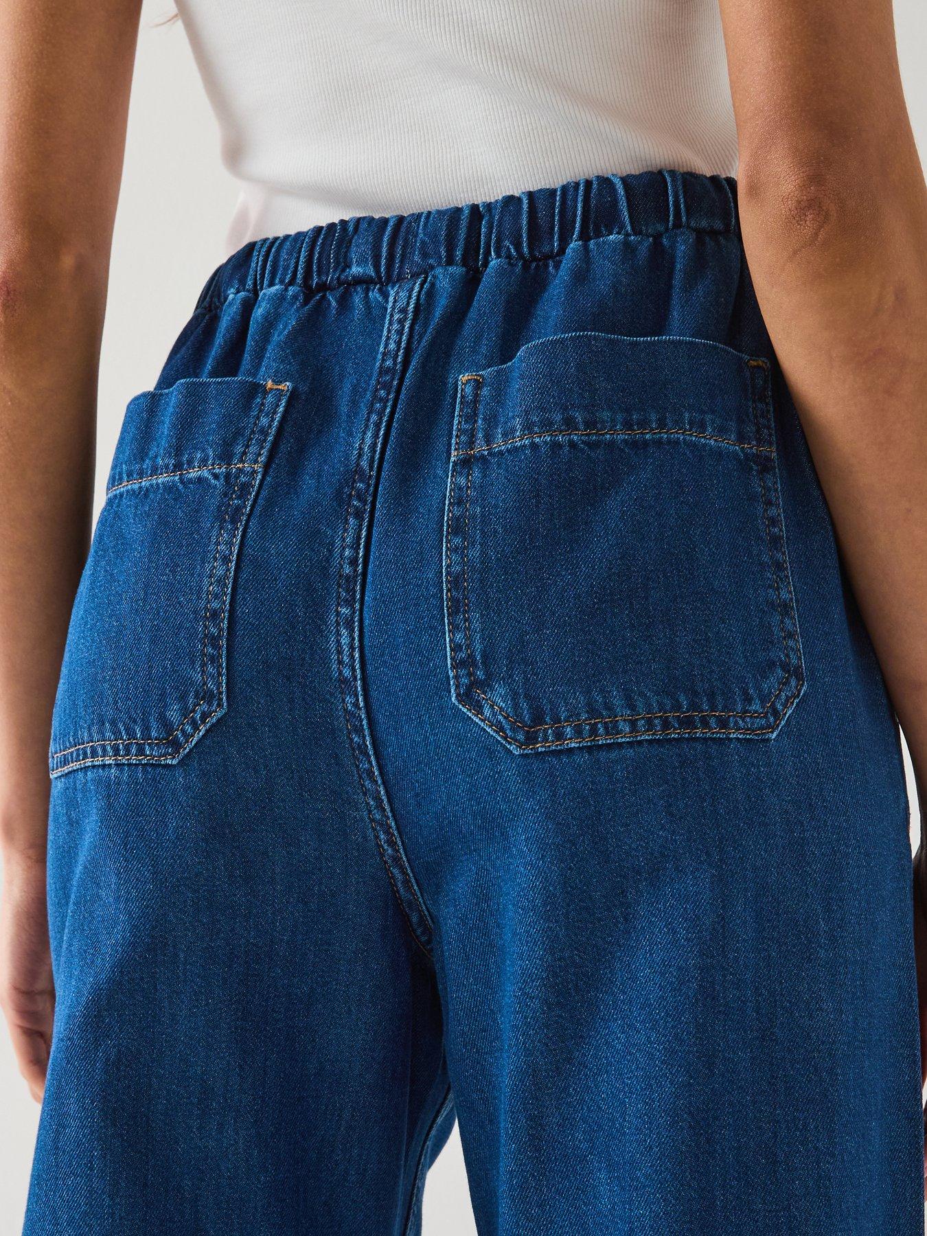 the-very-collection-wide-leg-drawcord-co-ord-jeans-dark-washoutfit