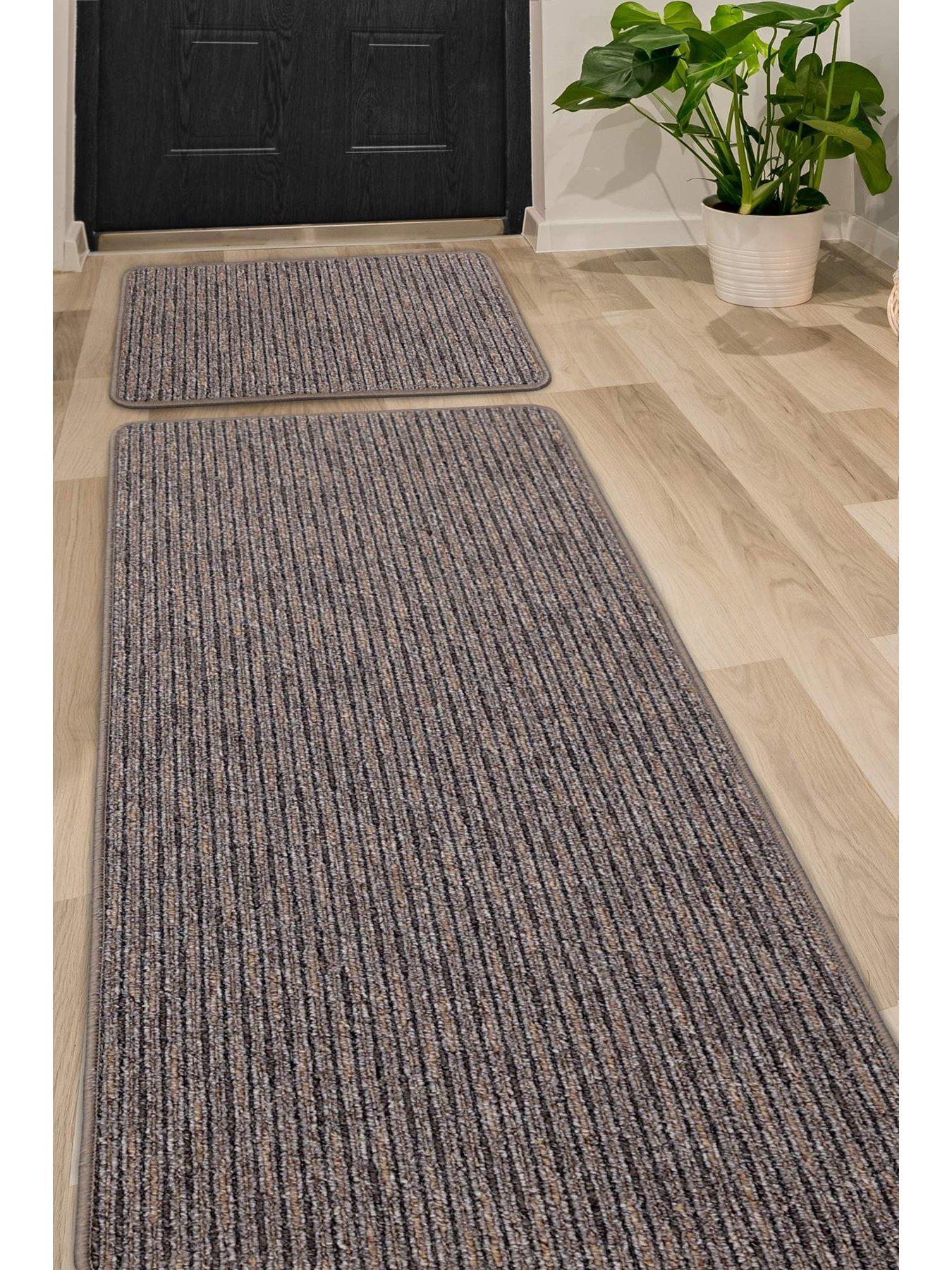 Image 1 of 3 of Multi-Stripe Runner and Doormat Set