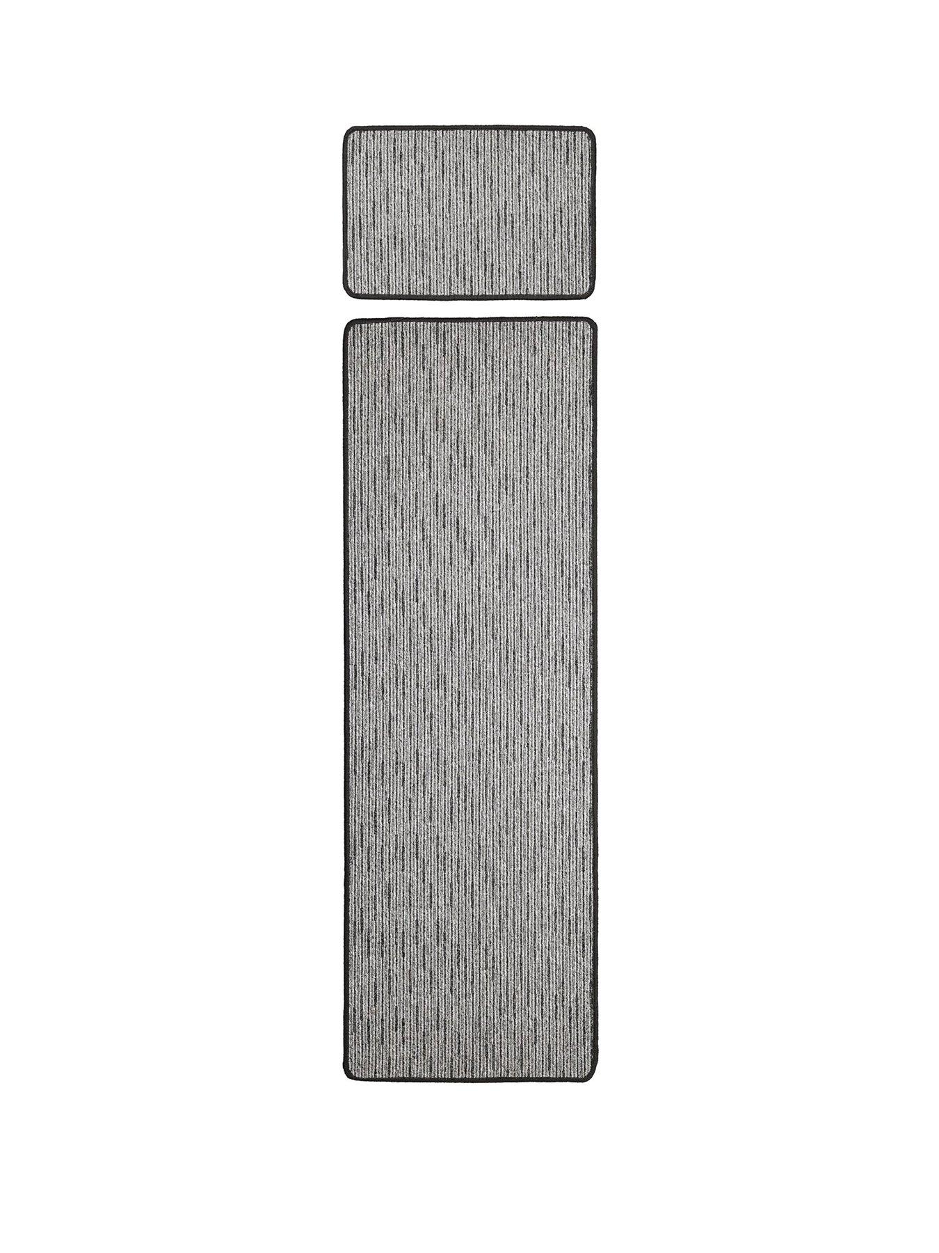 Image 2 of 3 of Multi-Stripe Runner and Doormat Set