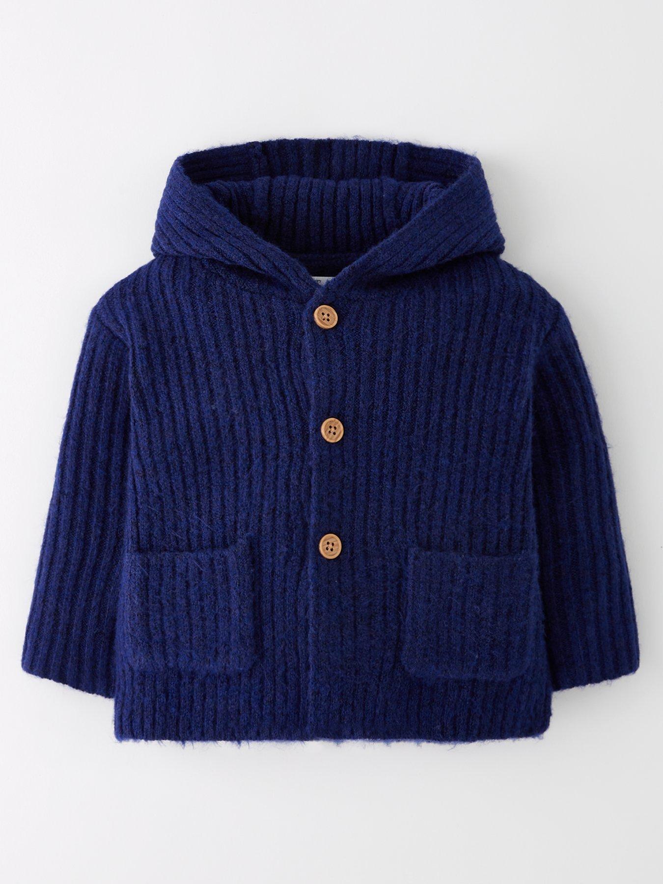 The Very Collection Baby Boys Knit Cardigan - Navy