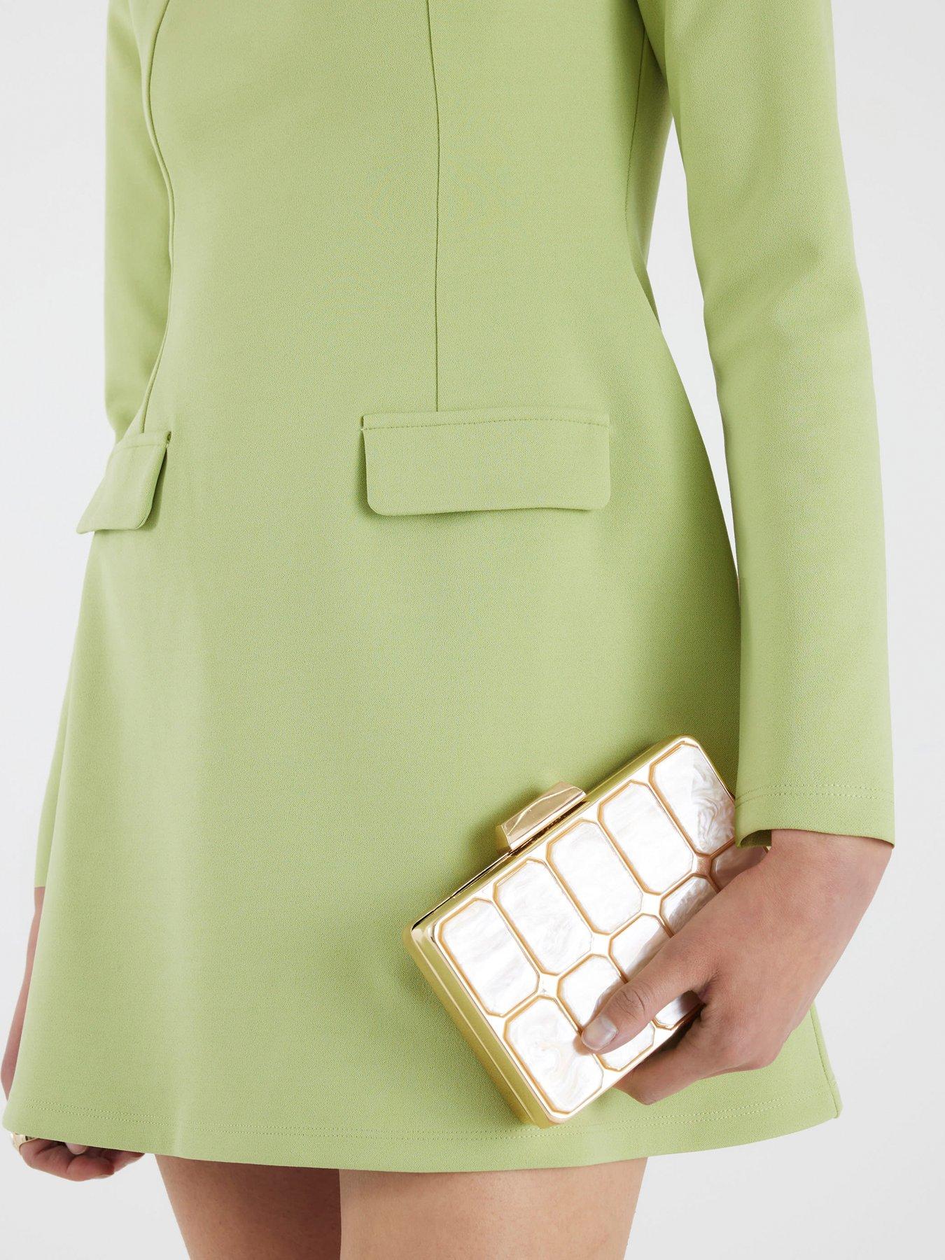 river-island-square-neck-mini-dress-greenoutfit