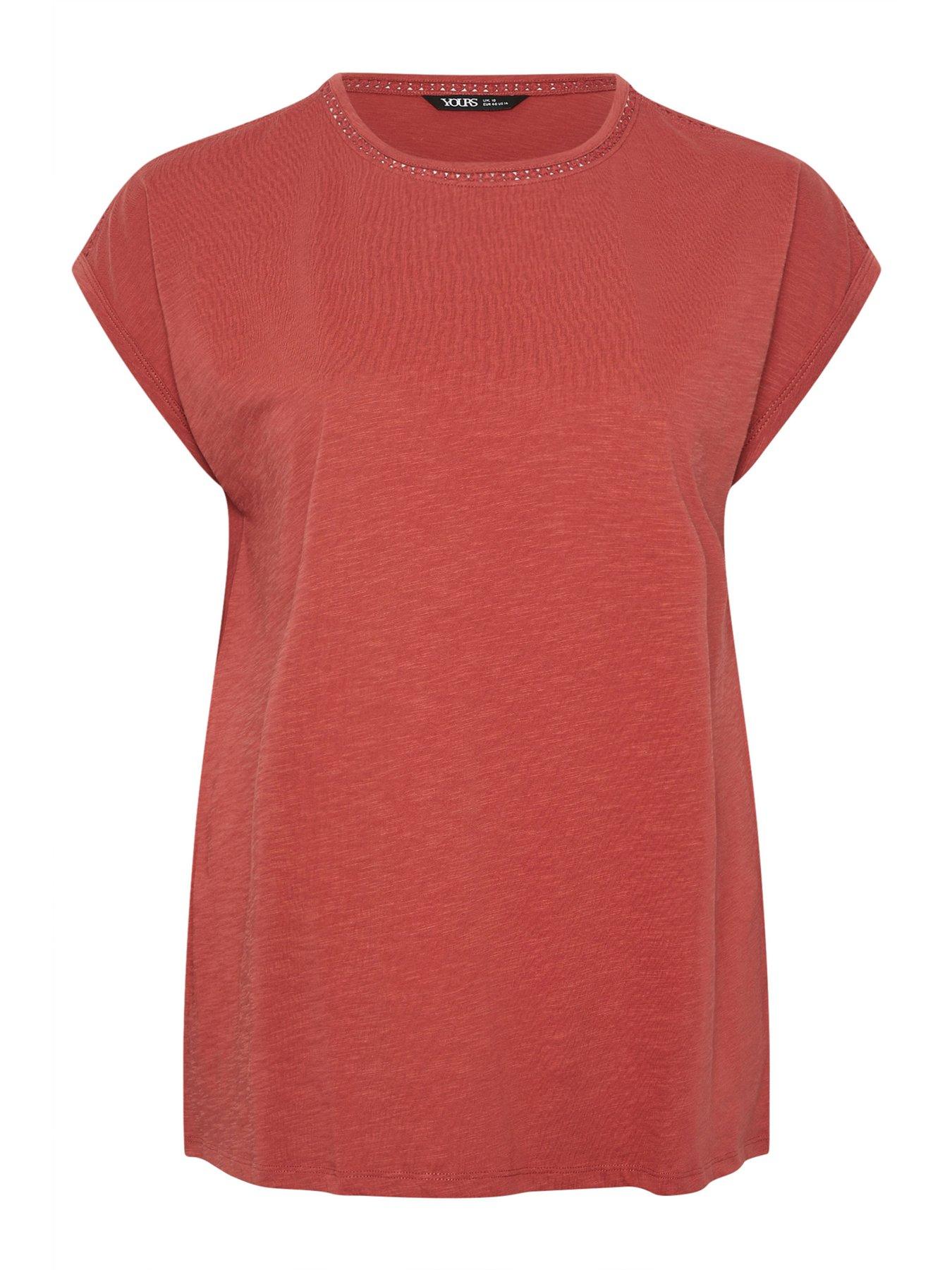 Image 5 of 5 of Yours Curve Pompom Insert Yolk Top - Orange