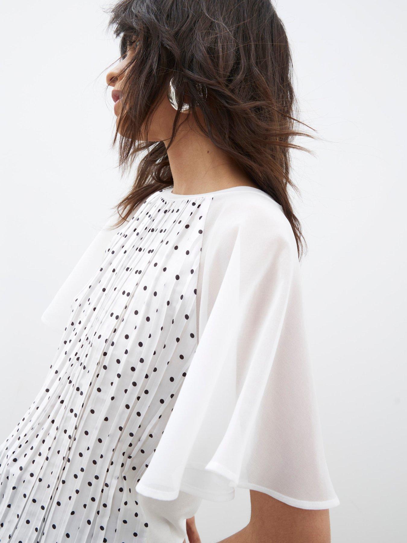 Image 4 of 4 of River Island Short Sleeve Hybrid T Shirt - White