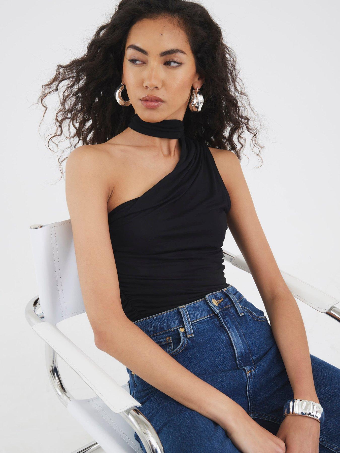 river-island-tie-asymmetric-ruched-top-blackoutfit