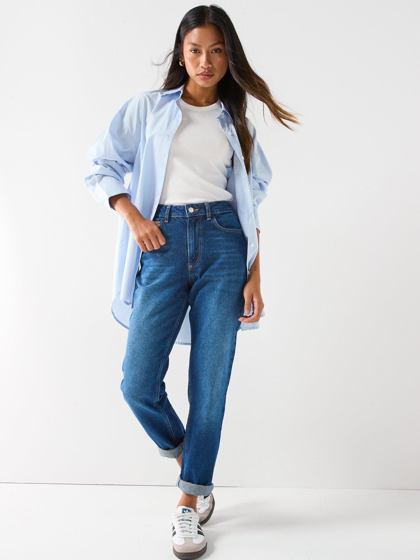 Image 6 of 6 of The Very Collection New Dakota Boyfriend Jeans - Mid Wash