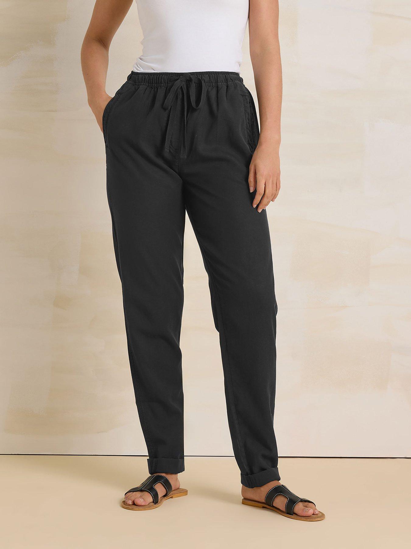 long-tall-sally-drawstring-cuffed-jogger-34in-blackfront