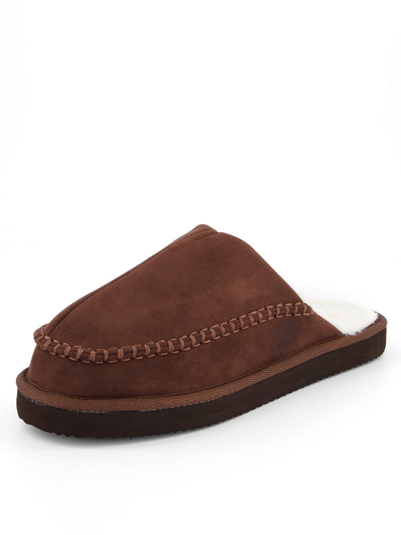 Image 1 of 6 of Jack & Jones Manor Moccasin Mule Slippers - Brown