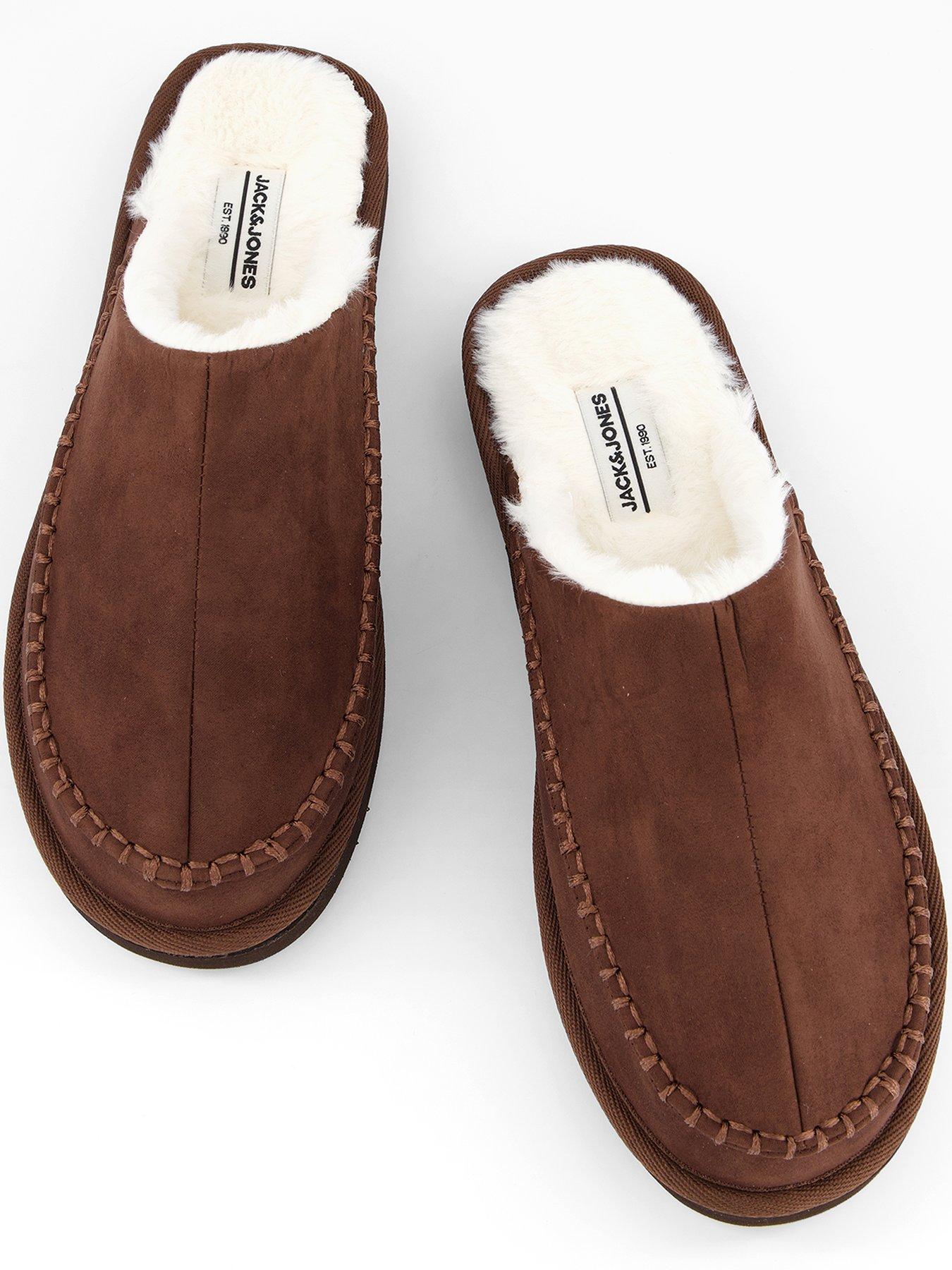 Image 3 of 6 of Jack & Jones Manor Moccasin Mule Slippers - Brown