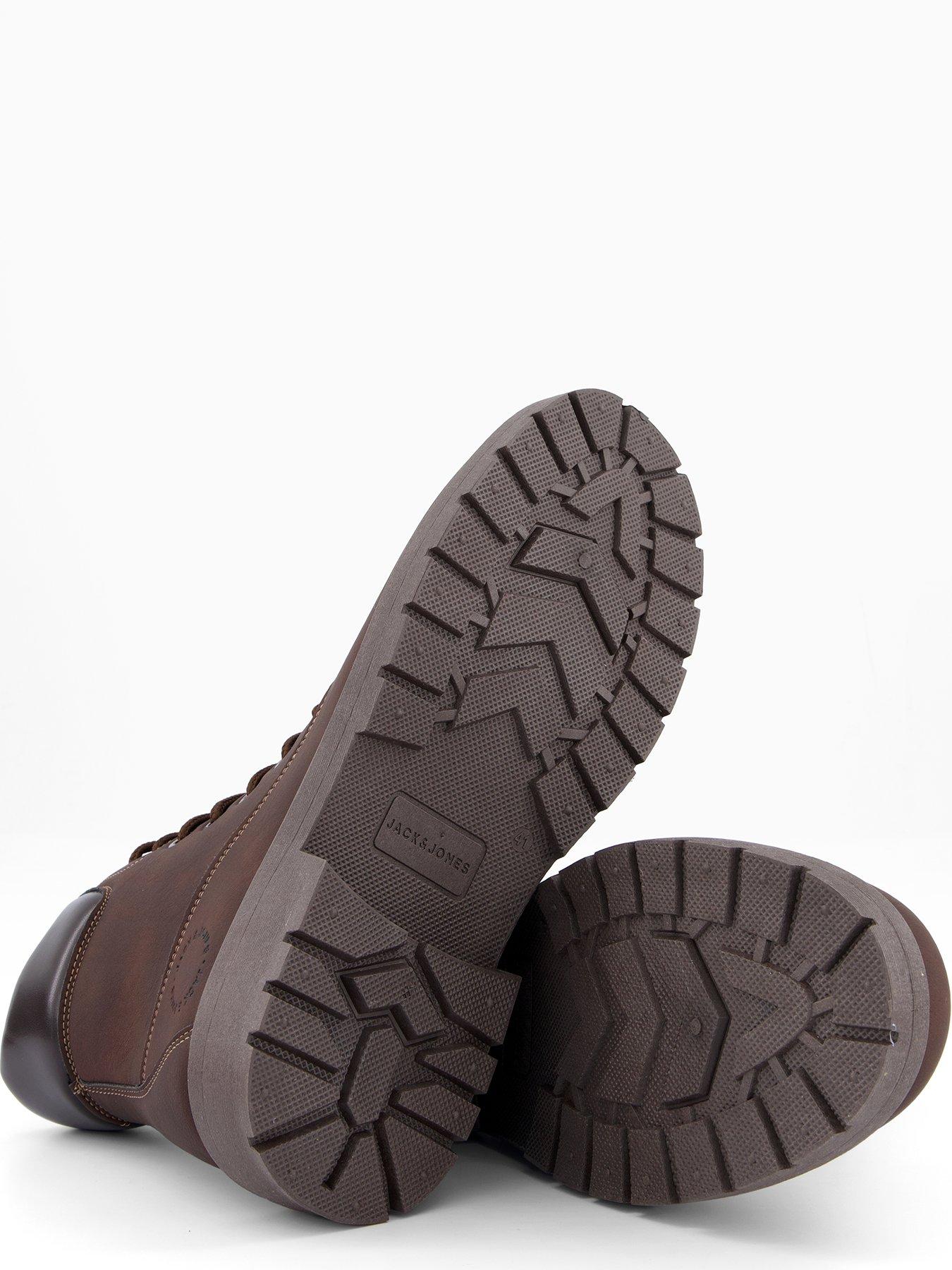 Image 4 of 7 of Jack & Jones Wainsworth Lace Up Hiker Boots - Brown