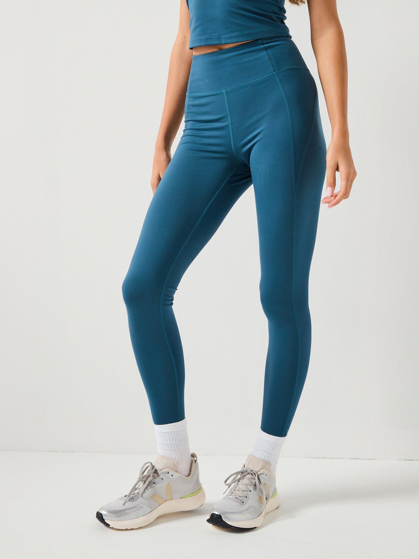 Girlfriend Collective Womens Training High Rise Legging - Blue