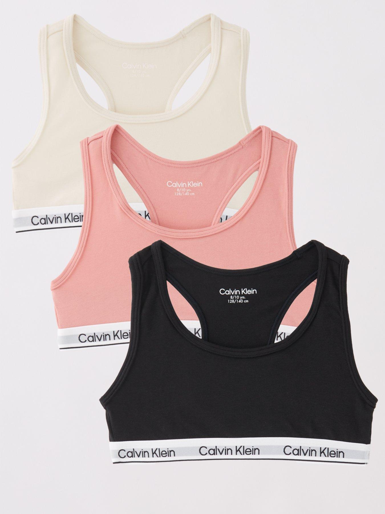 Calvin Klein Girls 3 Pack Bralette - Multi