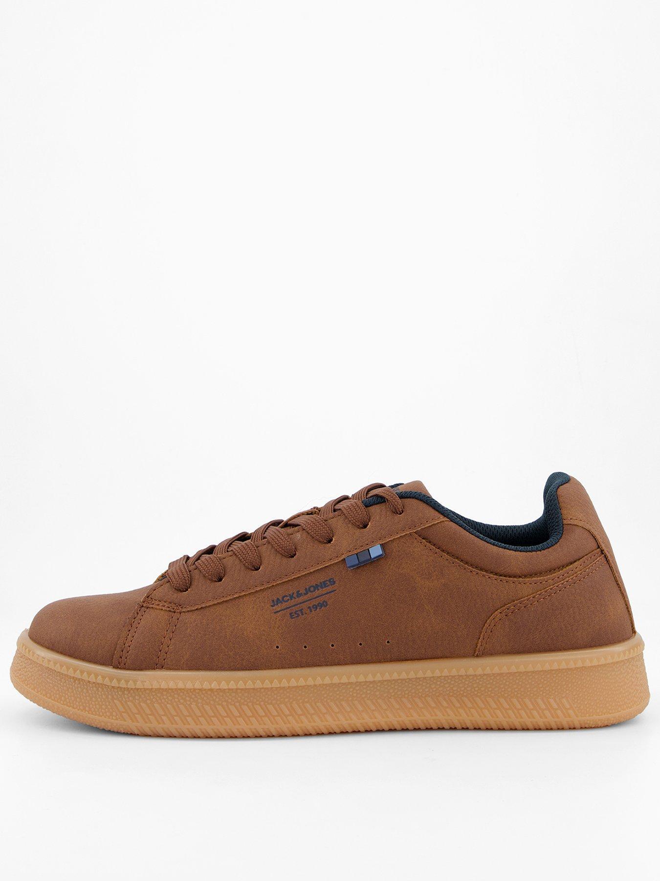 Jack & Jones Haven Tumble And Nubuck Trainers - Brown