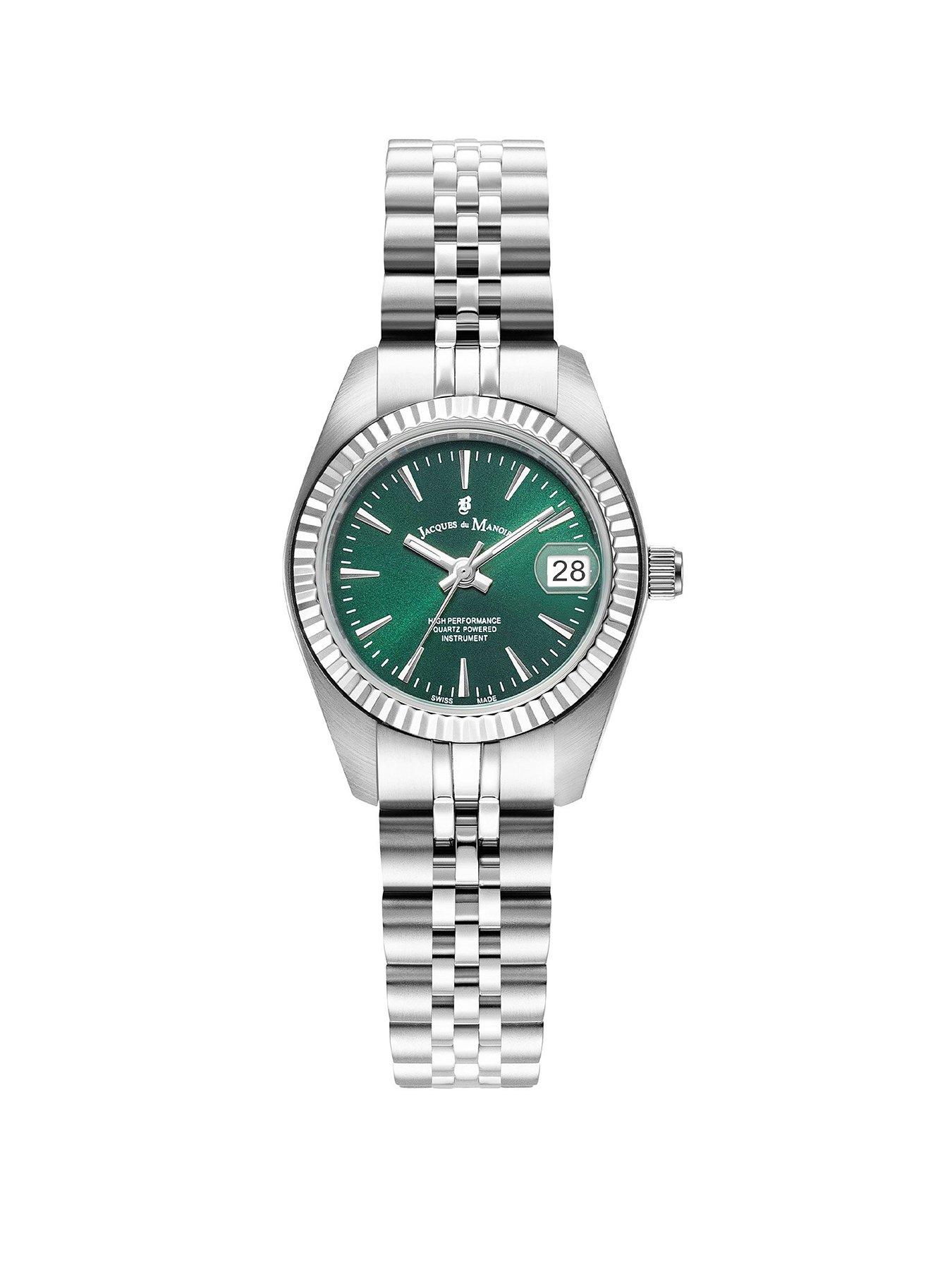 Jacques Du Manoir Jacques du Manoir Swiss-made Ladies Inspiration Classic Silver Plated Watch