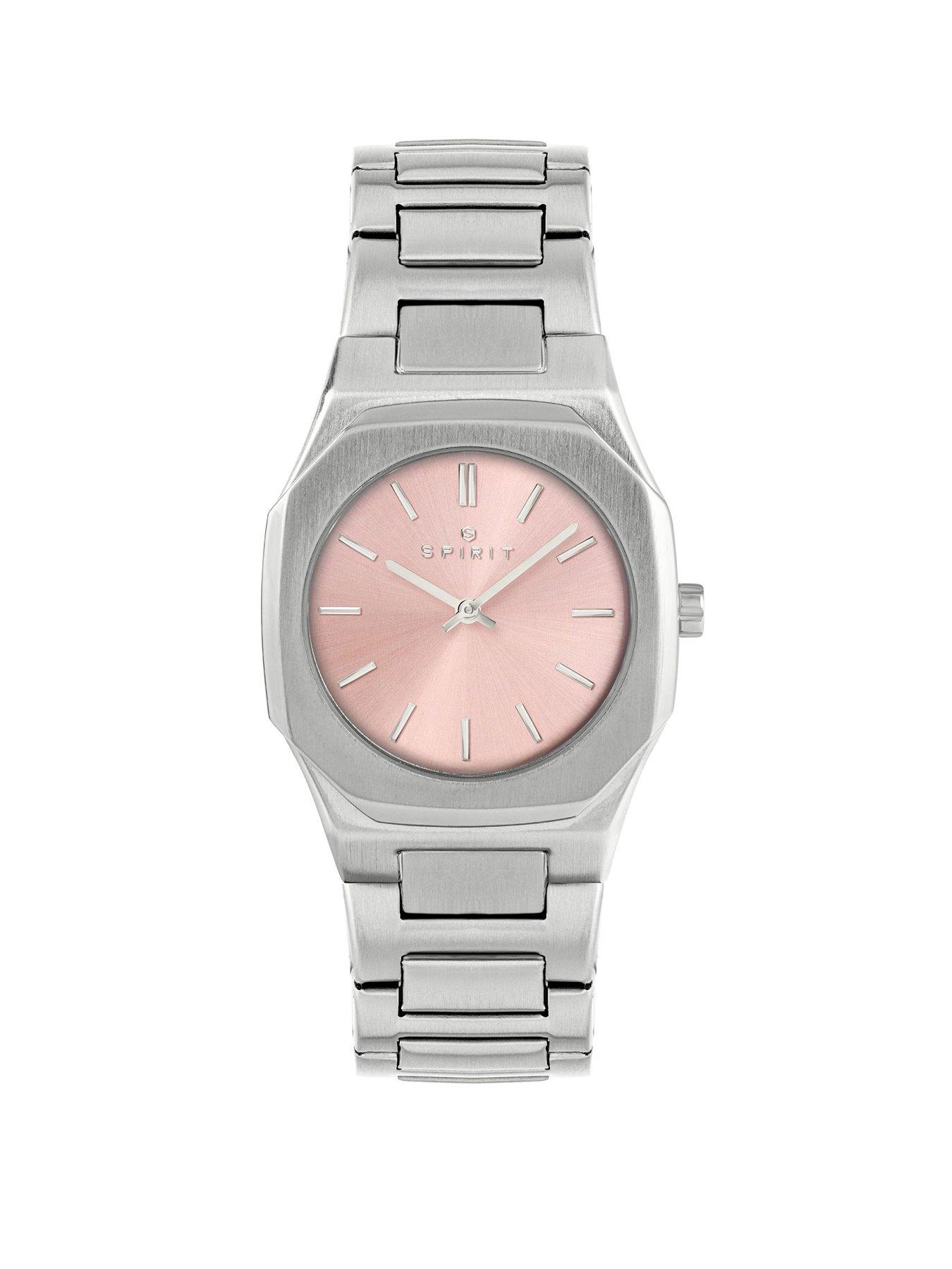 Spirit Spirit Ladies Pink Dial Stainless Steel Bracelet Watch