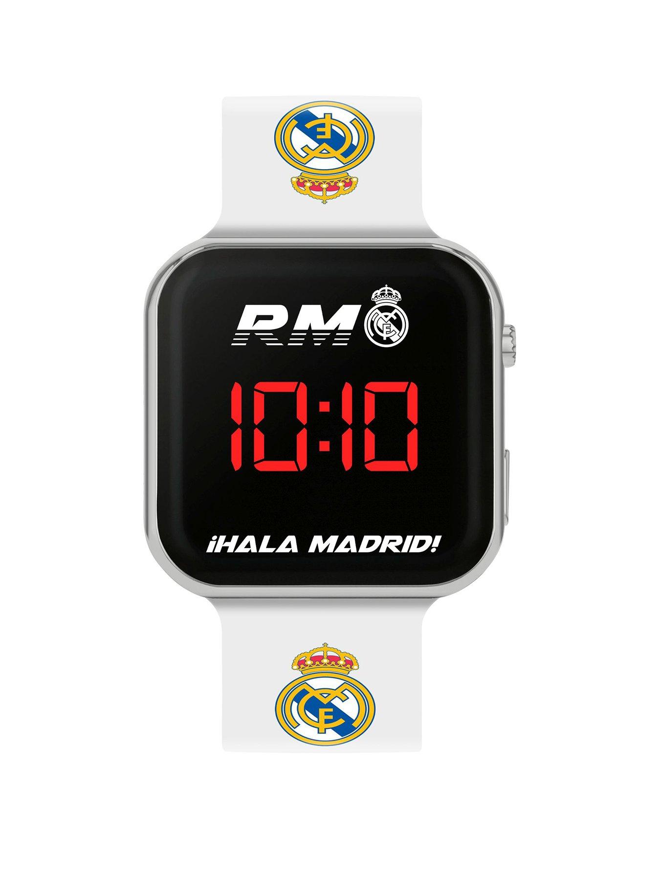 Image 1 of 3 of Real Madrid Official Real Madrid Fc Printed Strap Led Watch