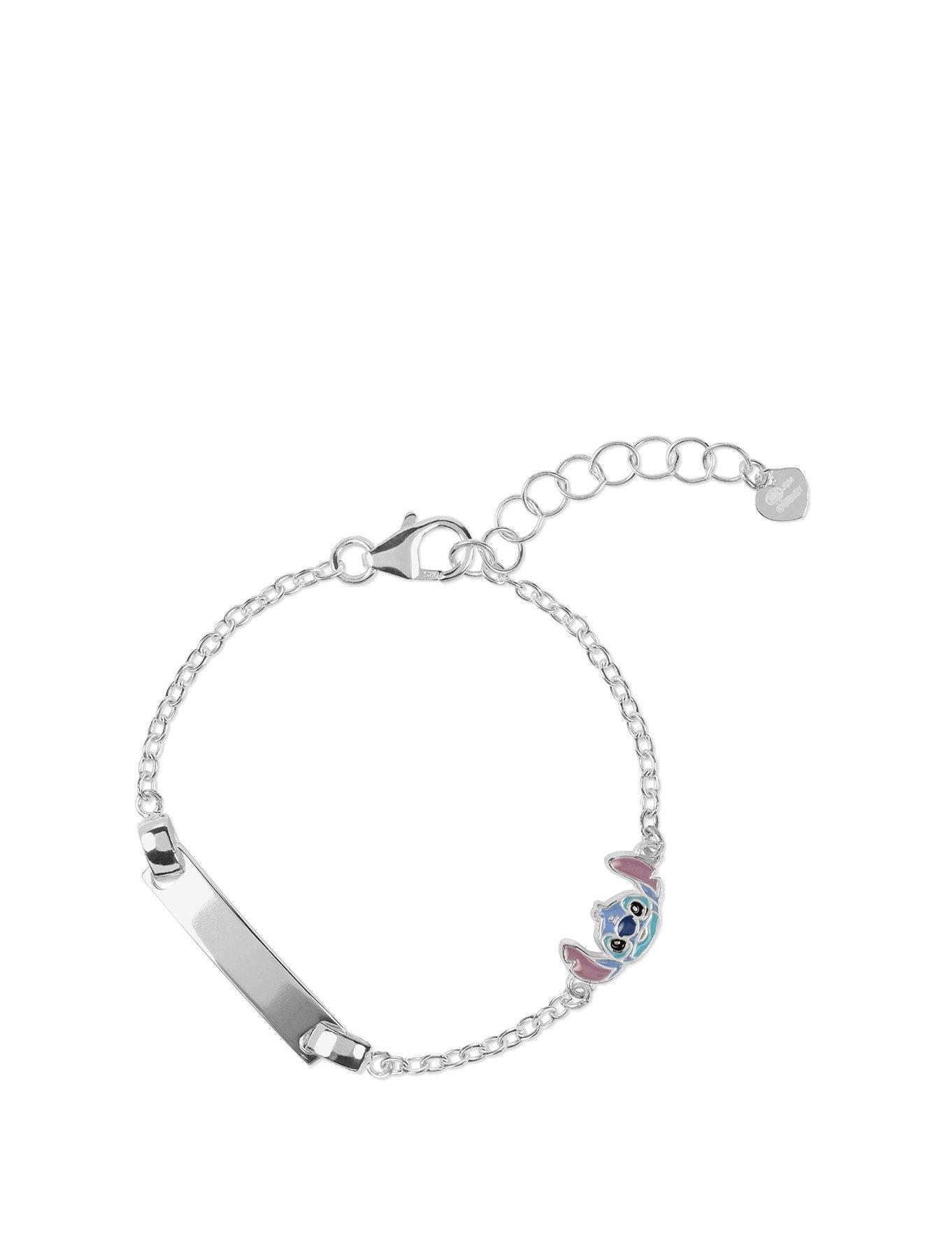 disney-sterling-silver-stitch-plaque-bracelet