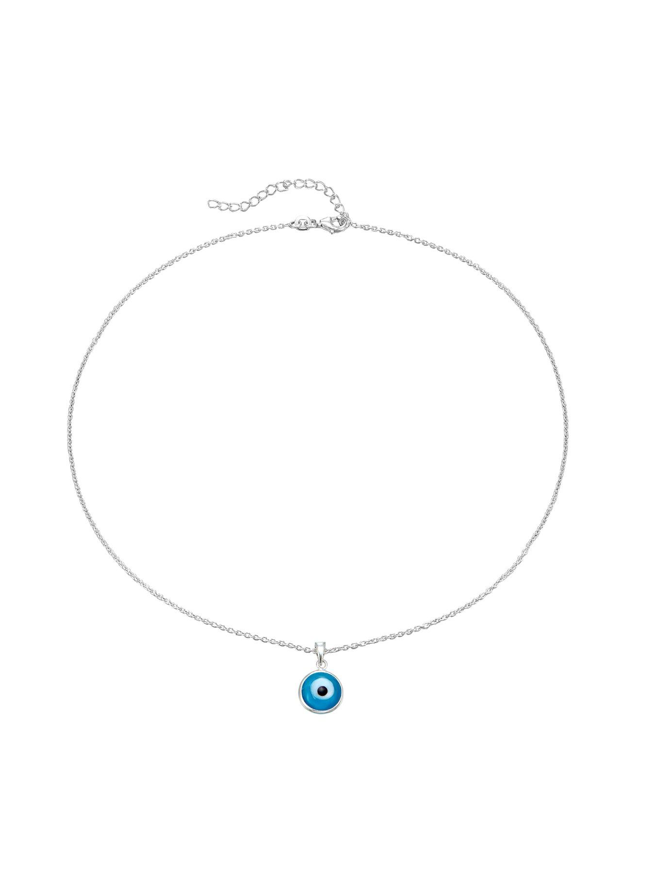 Image 3 of 5 of Seol + Gold Sterling Silver Evil Eye Glass Necklace