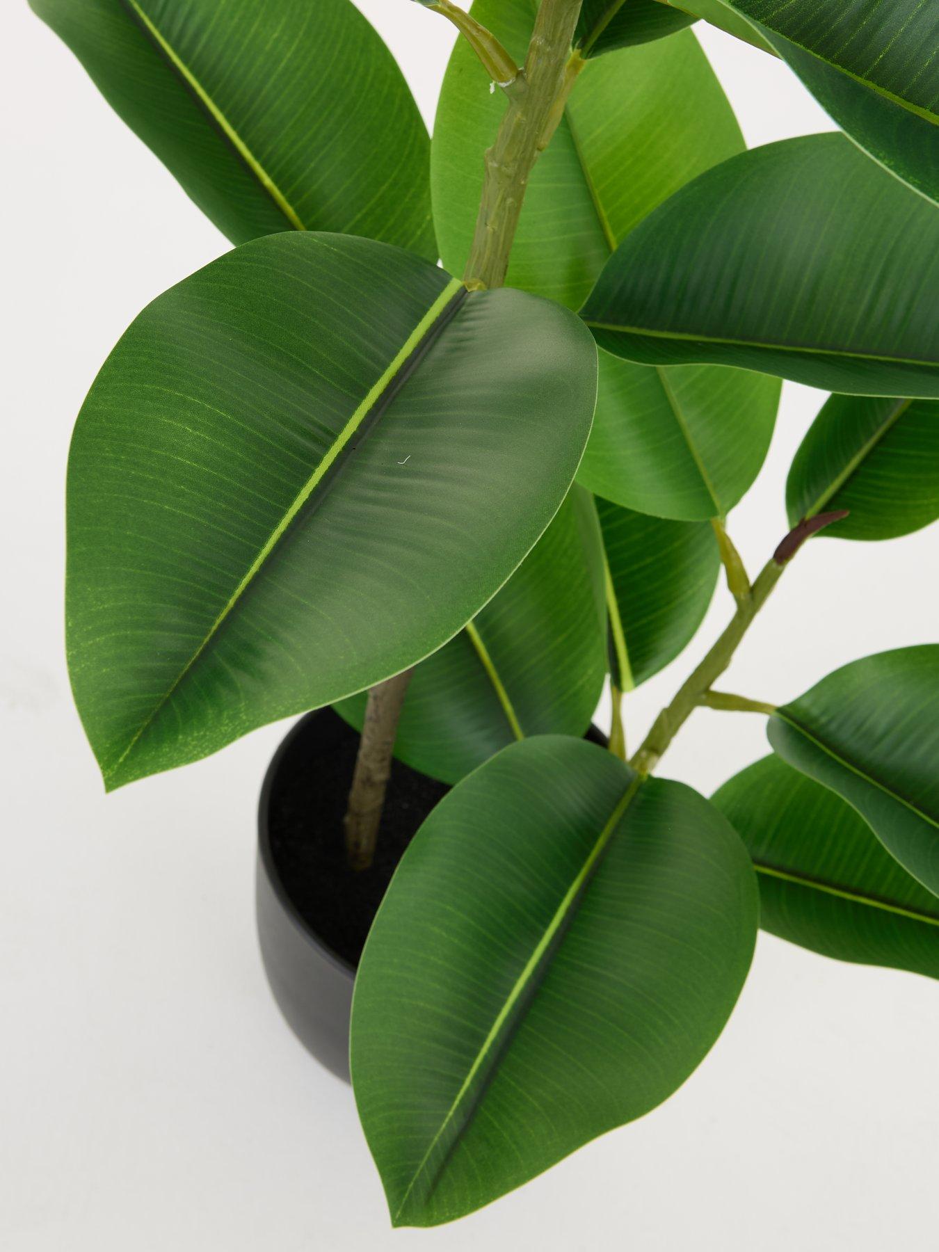 the-very-collection-real-touch-faux-rubber-tree-in-plastic-potdetail
