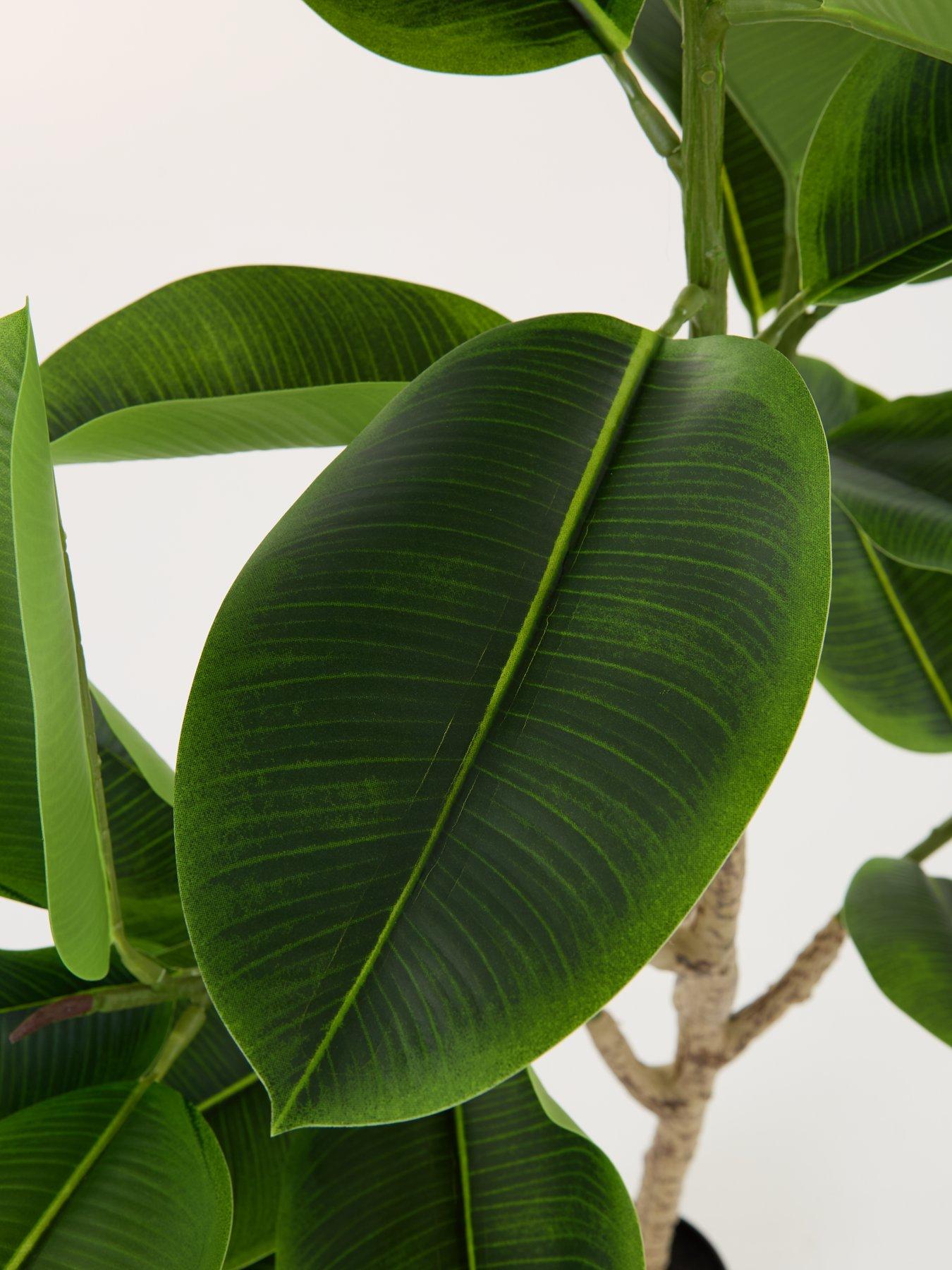 the-very-collection-real-touch-faux-rubber-tree-in-plastic-potdetail
