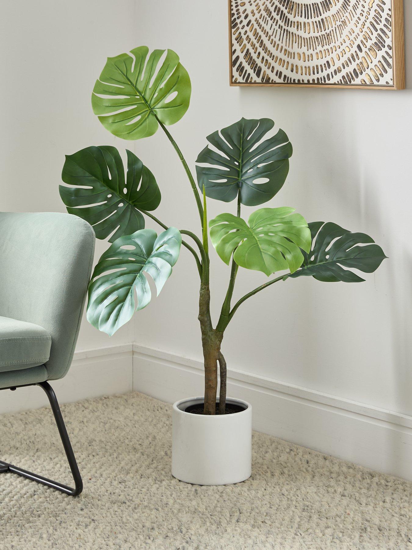 Image of Very Home Real Touch Faux Monstera Plant in Plastic Pot