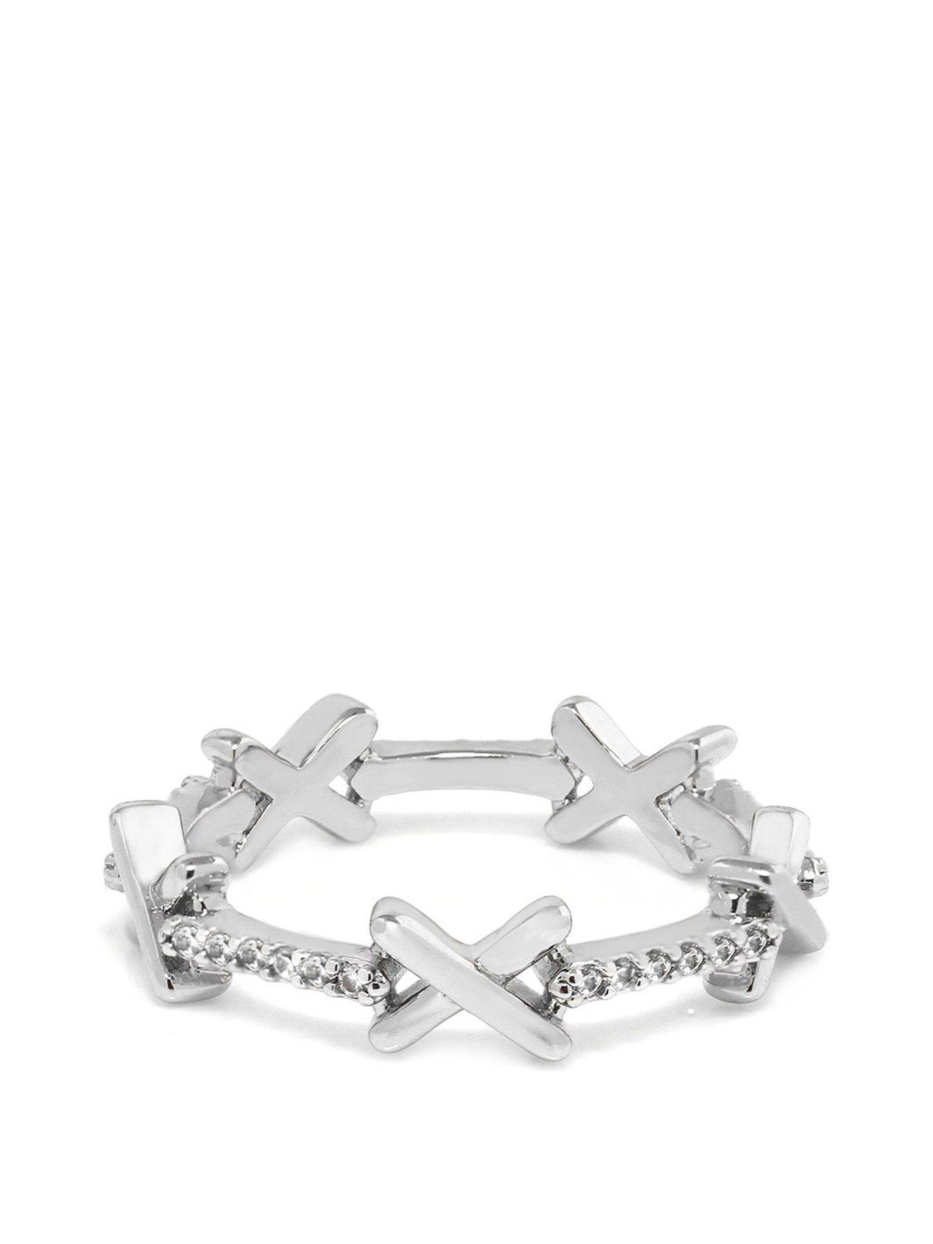 Say It With Kiss Ring - Silver