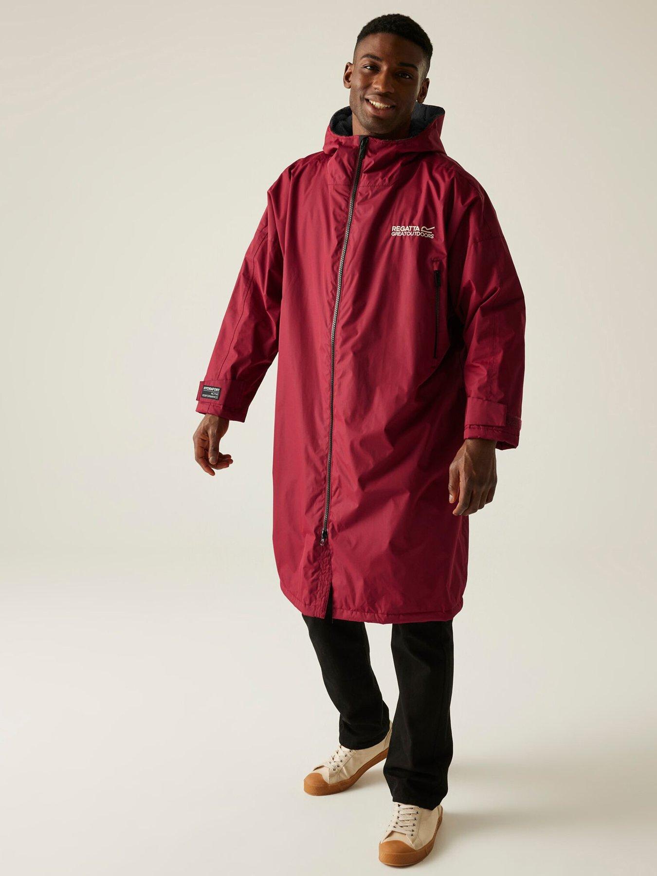 regatta-unisex-waterproof-changing-robe-burgundystillFront