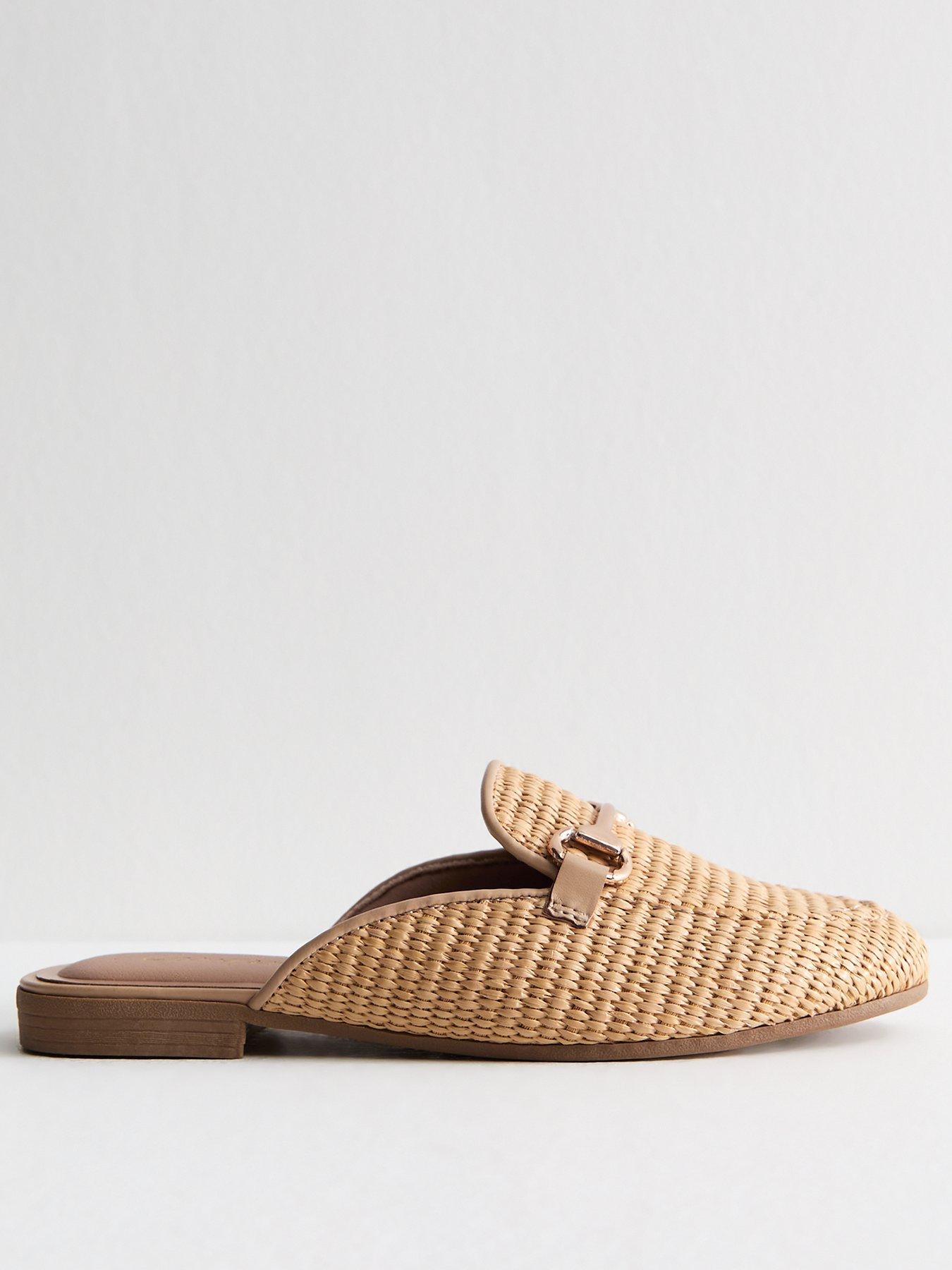 New Look Camel Backless Faux Leather Snaffle Detail Loafers - Brown