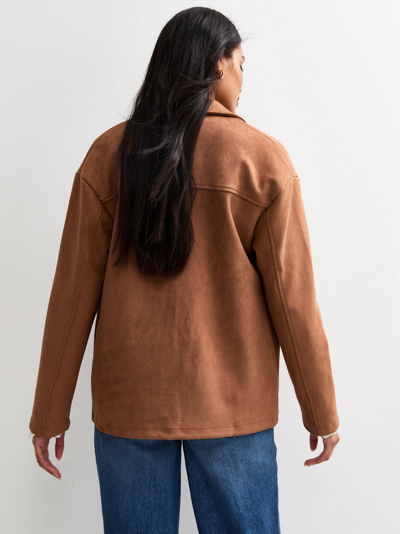 new-look-tan-faux-suede-button-up-jacket-brownstillFront