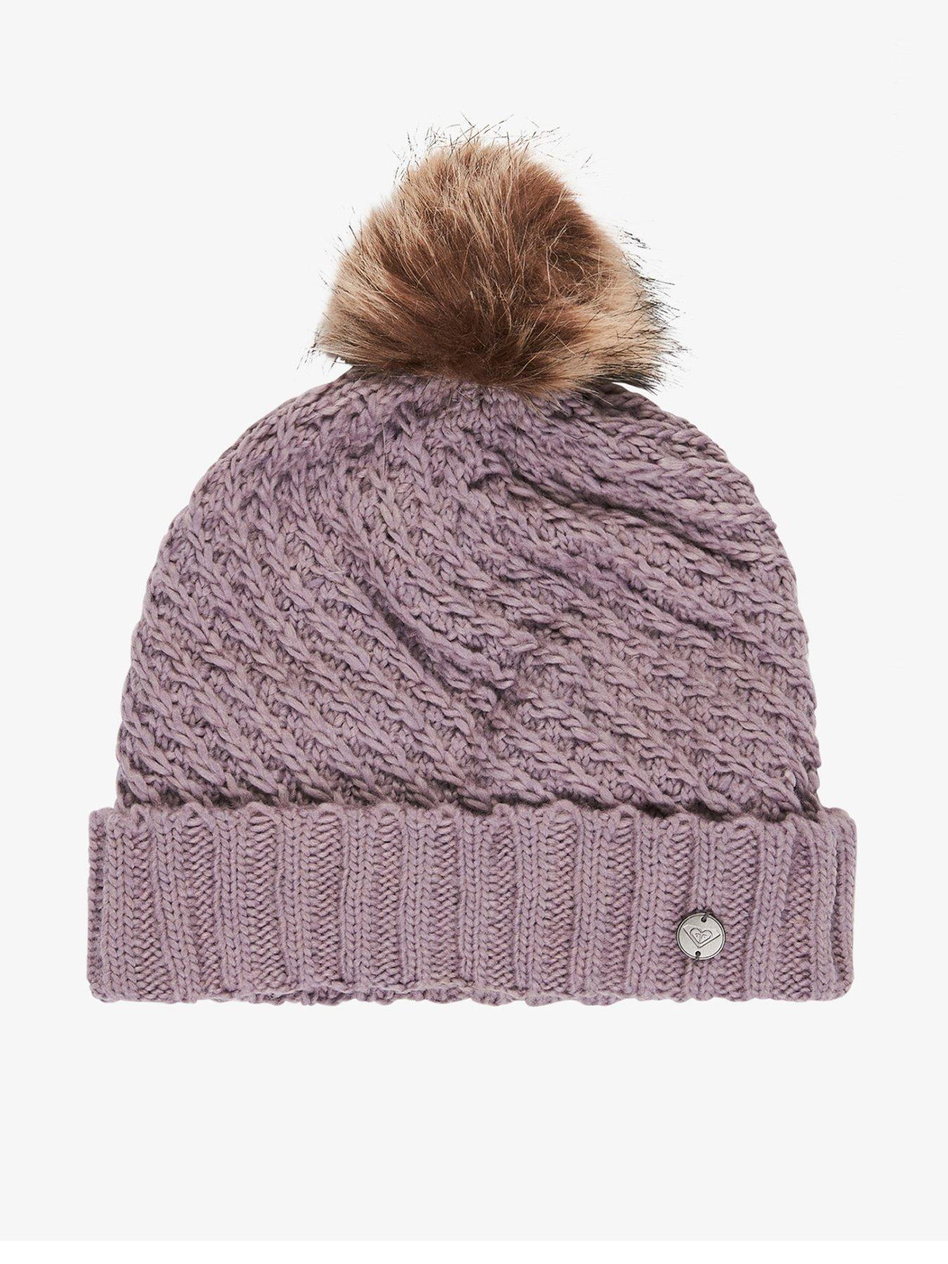 Roxy Womens Skiing Blizzard Beanie Hat - Purple