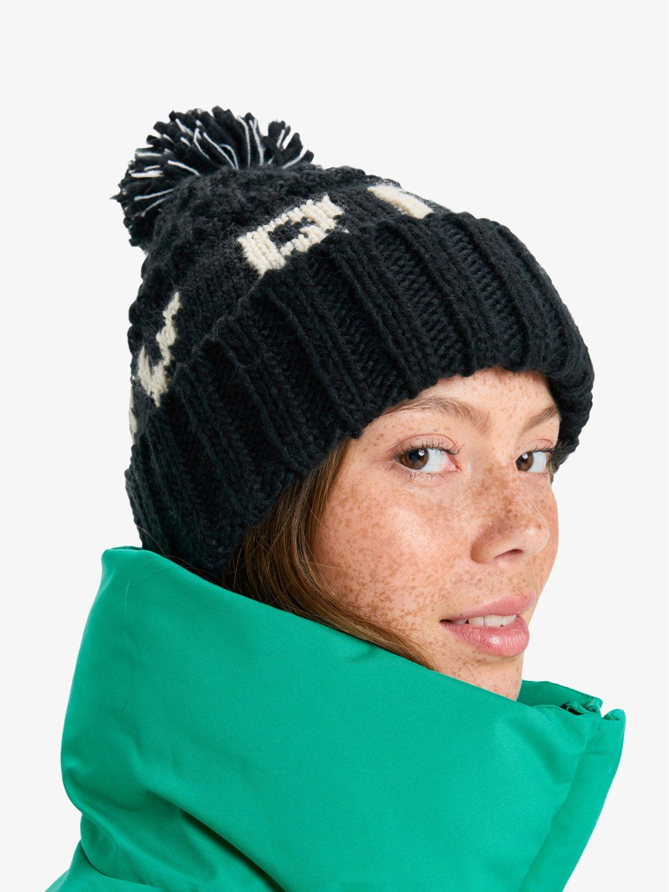 Image 2 of 2 of Roxy Womens Skiing Tonic Beanie Hat - Black