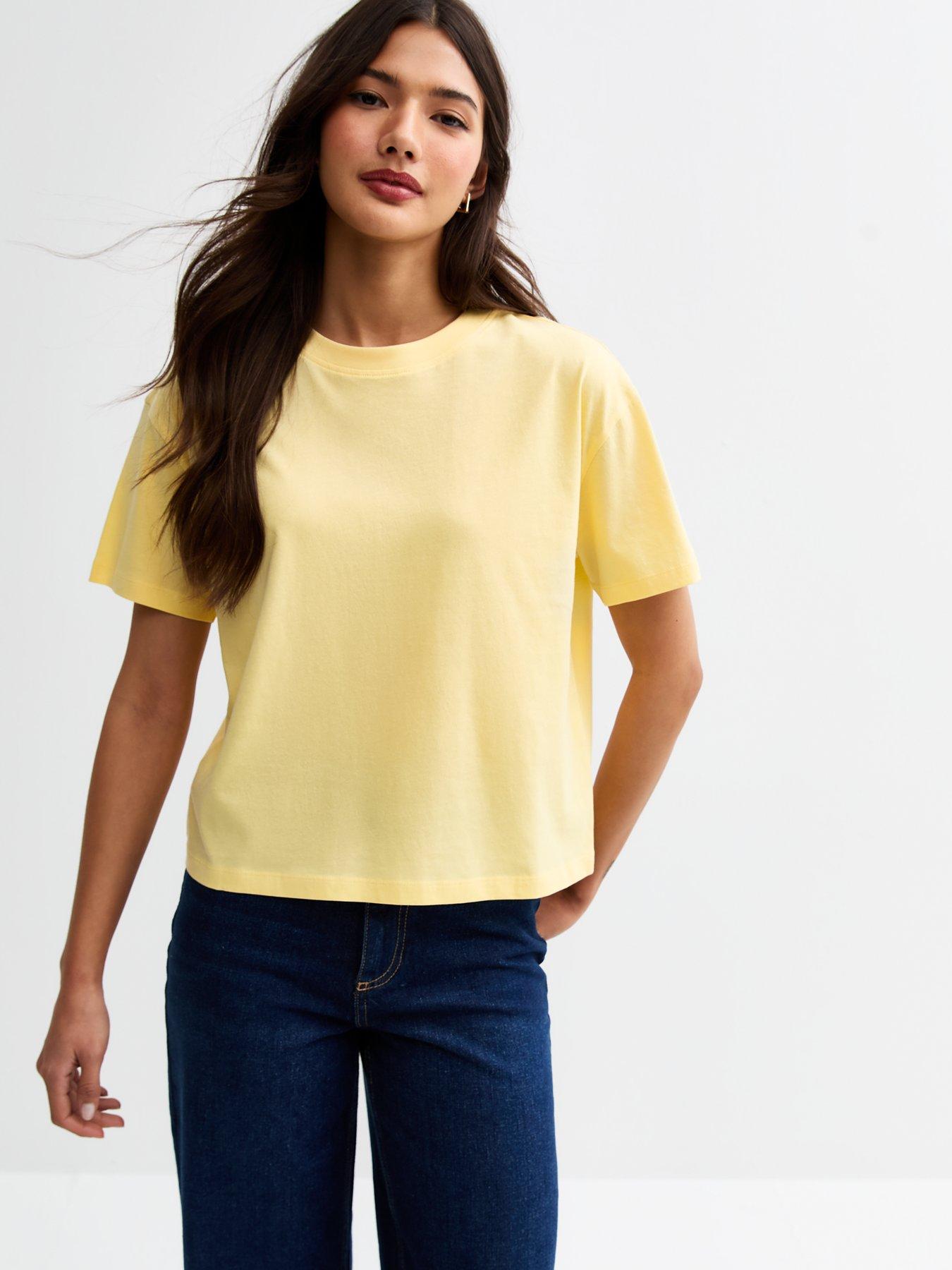Image of New Look Boxy Fit T-Shirt - Yellow