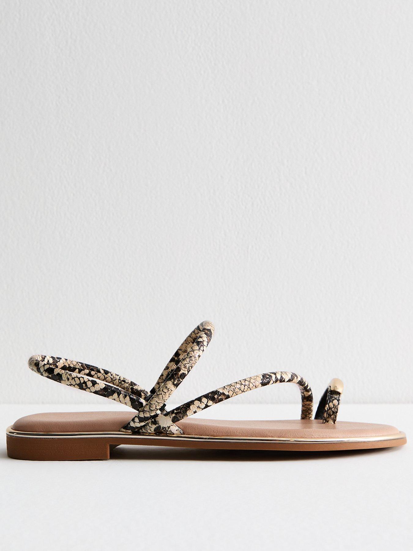 new-look-off-white-faux-leather-snake-print-toe-post-sandals