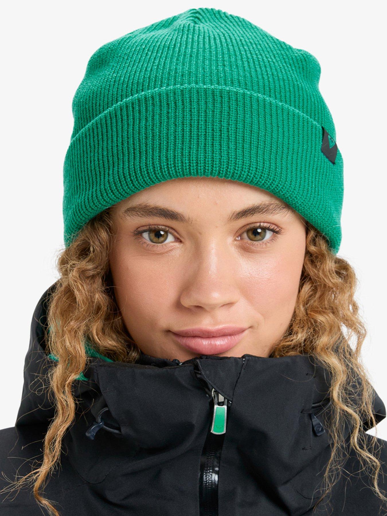 Roxy Womens Skiing Folker Beanie Hat - Green