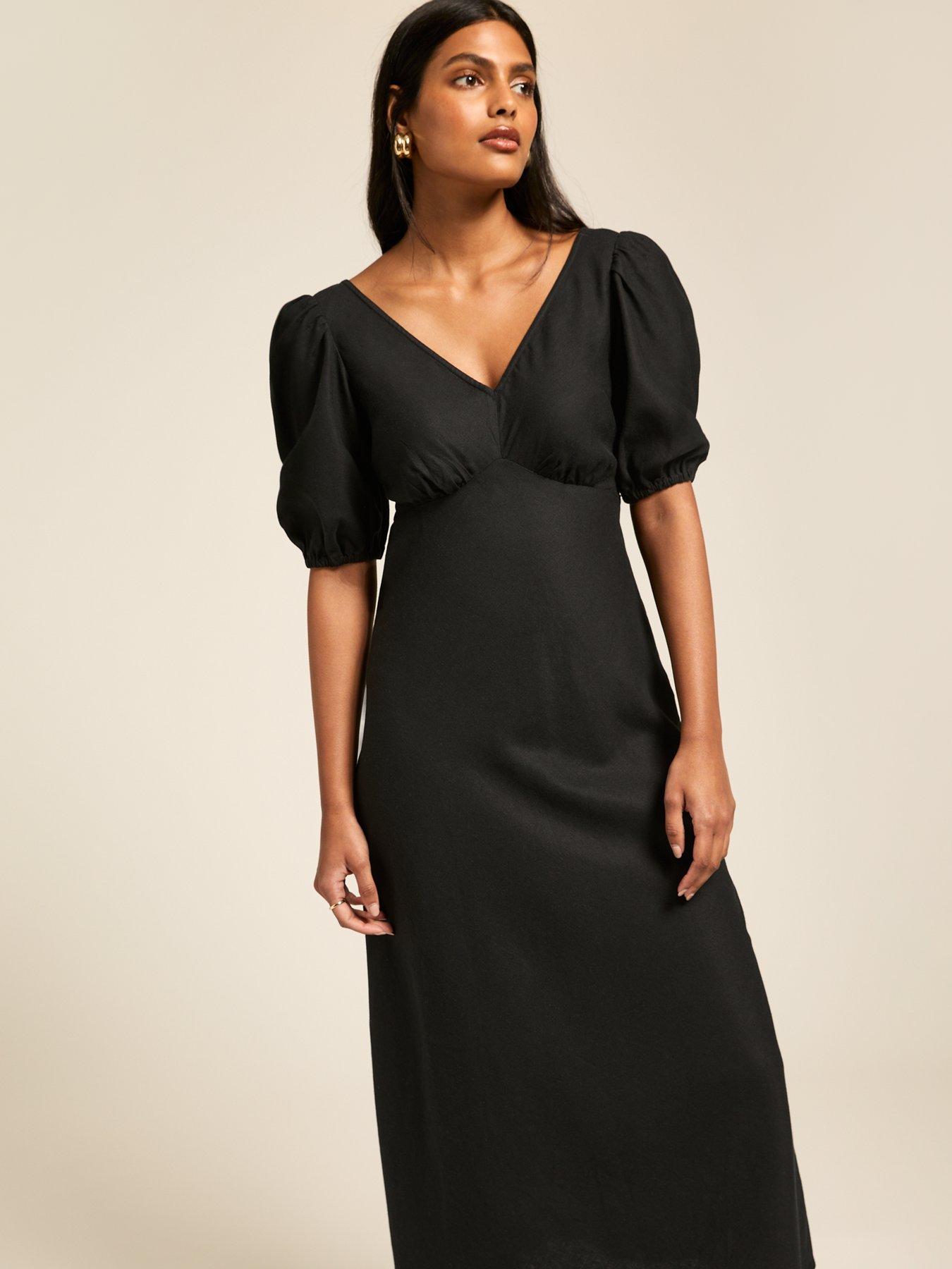 big bow midi dress I.H.F Studio RED FOLD OVER MIDI DRESS WITH BOW