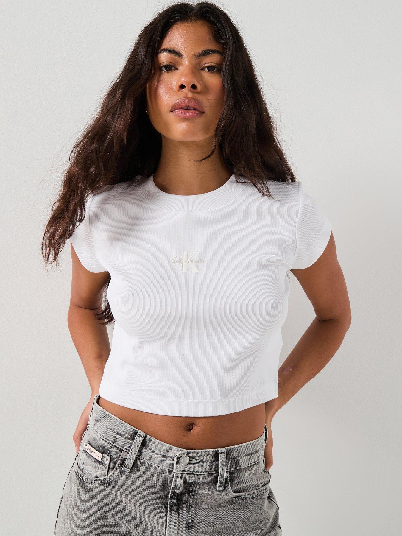 Calvin Klein Jeans Monogram Baby T-Shirt - Brilliant White