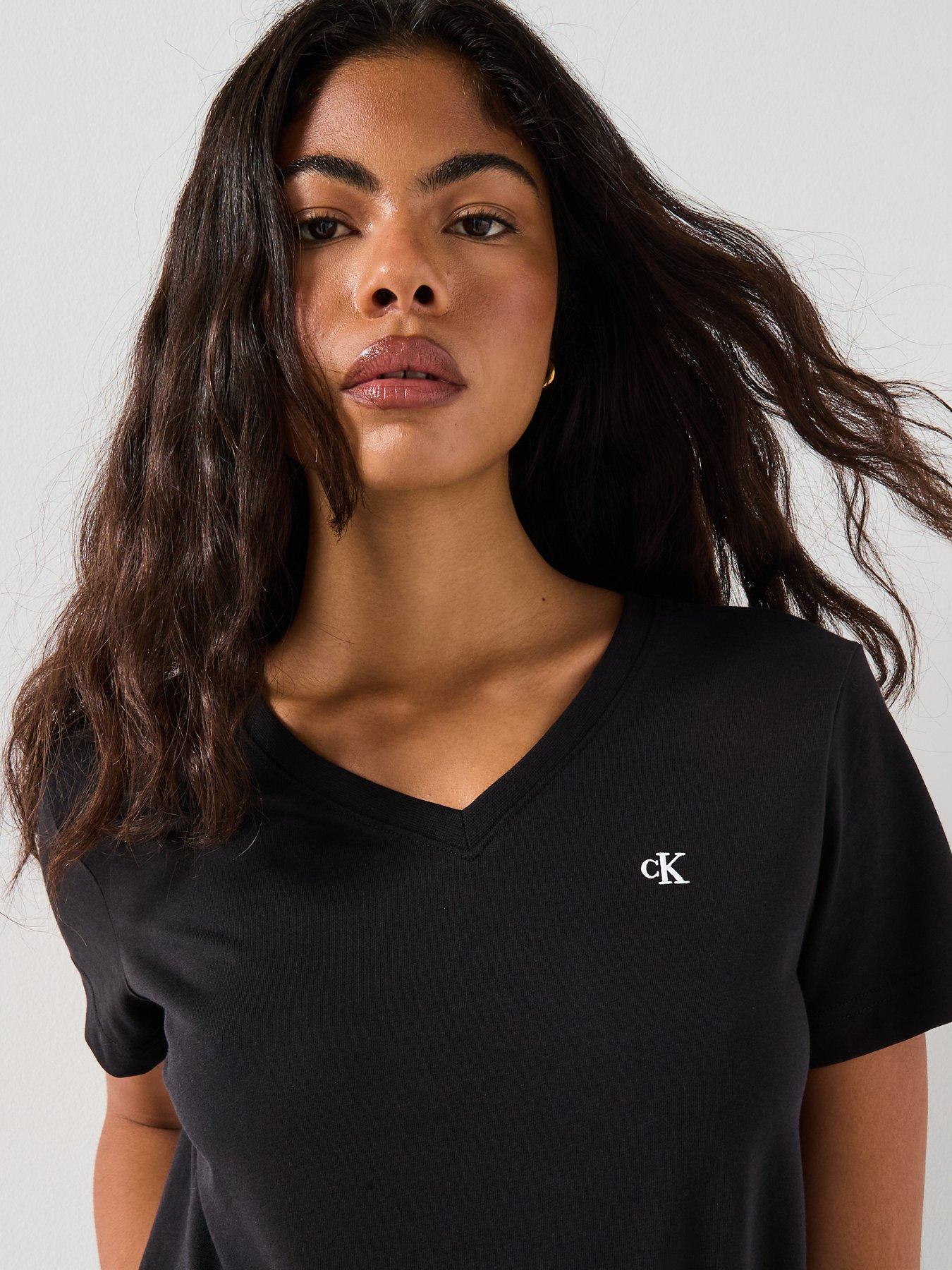 Image 4 of 5 of Calvin Klein Jeans Archive Jersey Neck T-shirt -