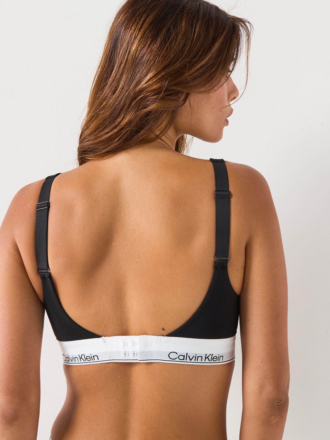 Image 2 of 6 of Calvin Klein Womens CK Underwear Co Ord Stretch Lift Bralette - Black