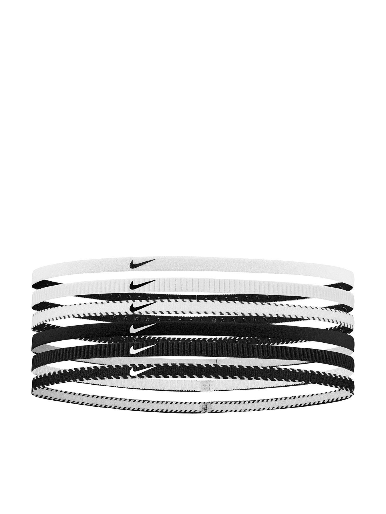 Image 1 of 1 of Nike Unisex Training Flex Classic Slim Headbands 6 Pack - White/black