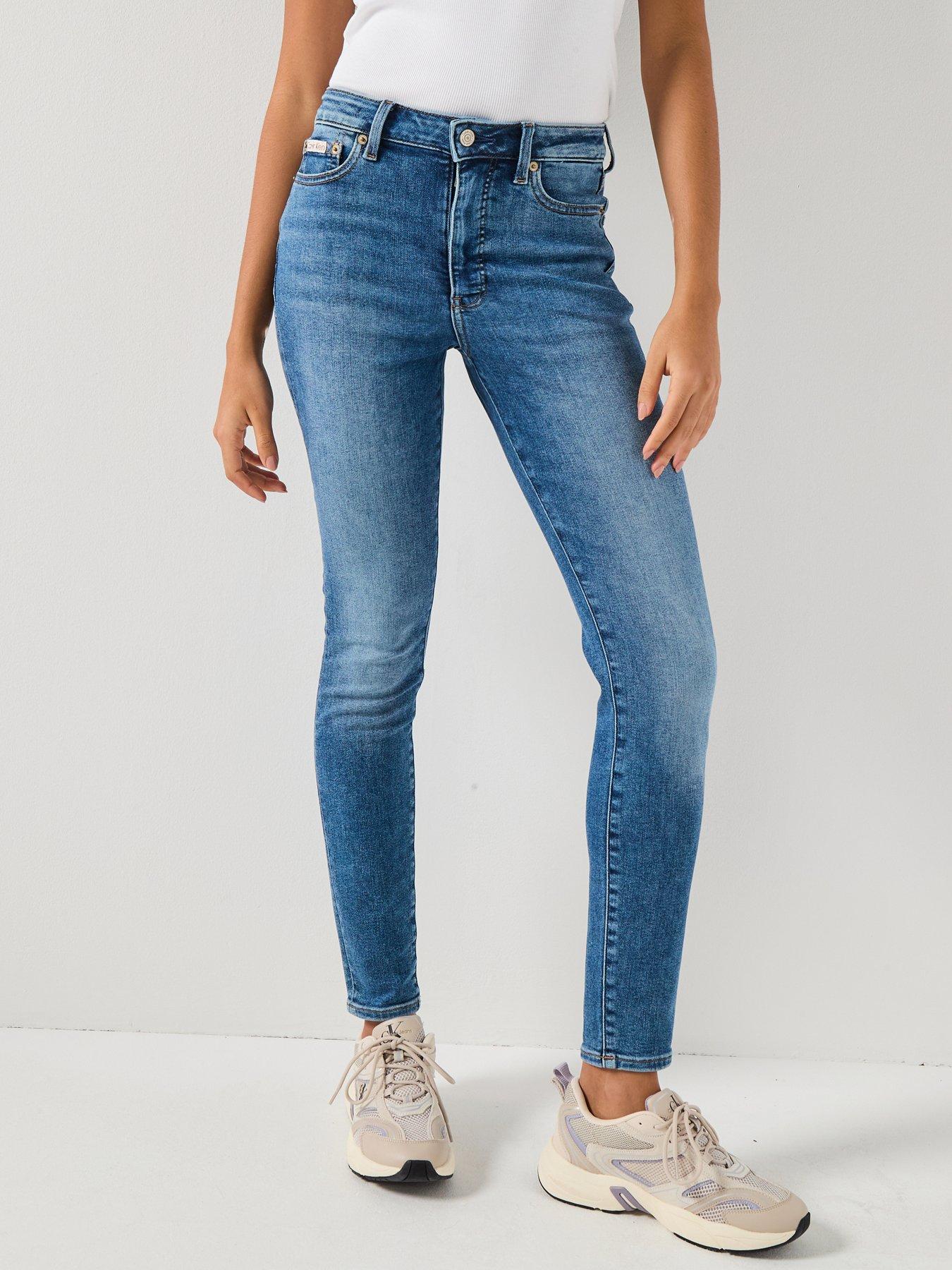 Calvin Klein Jeans High Rise Skinny Jeans - Blue