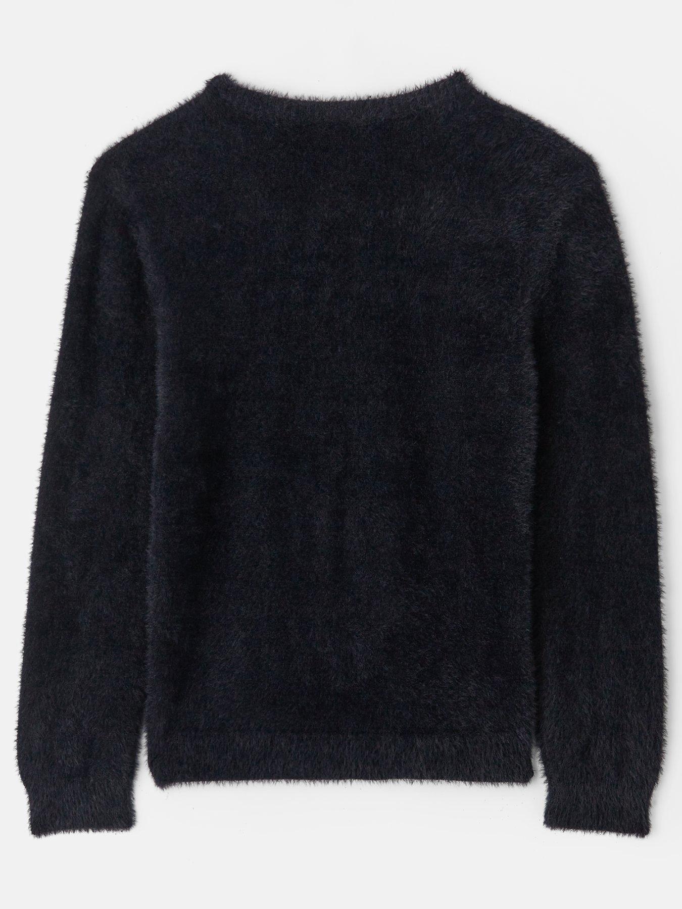 the-very-collection-girls-sequin-bow-fluffy-jumper-blackback
