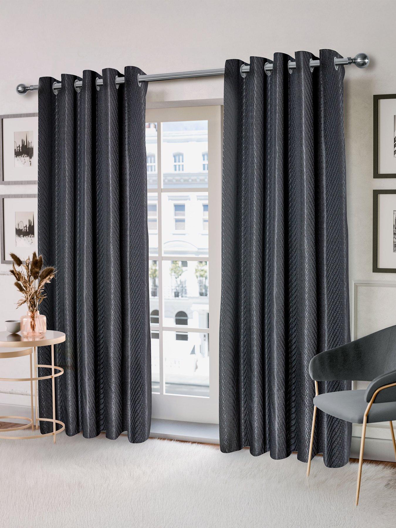 The Very Collection Wave Lined Eyelet Curtains