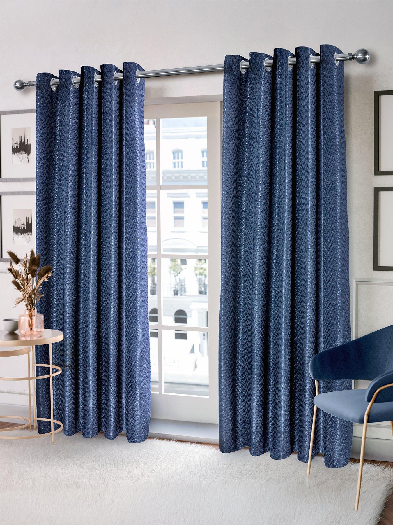 Very Home Wave Lined Eyelet Curtains