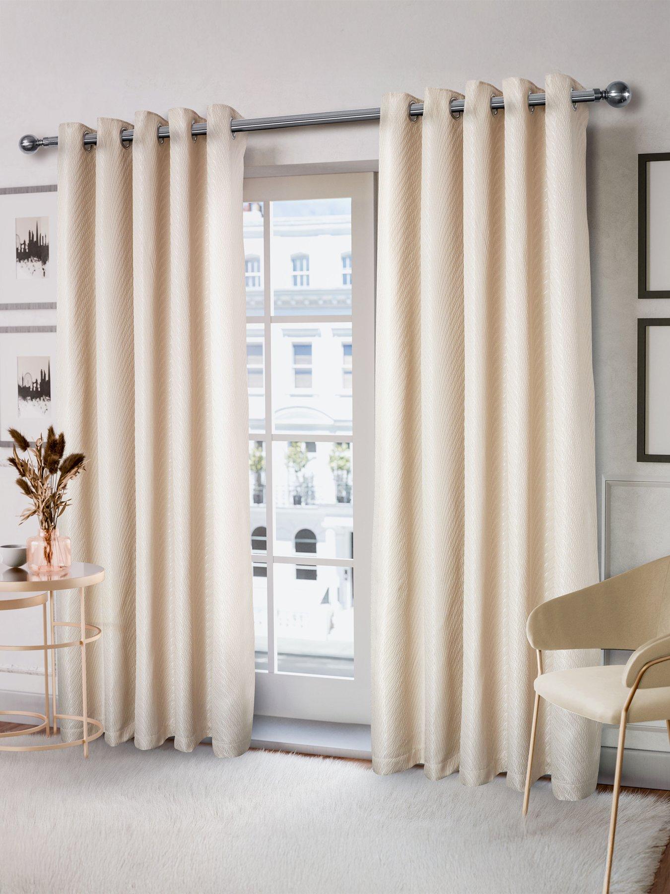 Very Home Wave Lined Eyelet Curtains