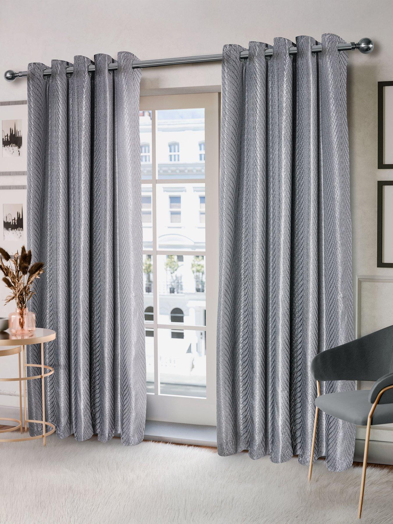 undefined Wave Lined Eyelet Curtains