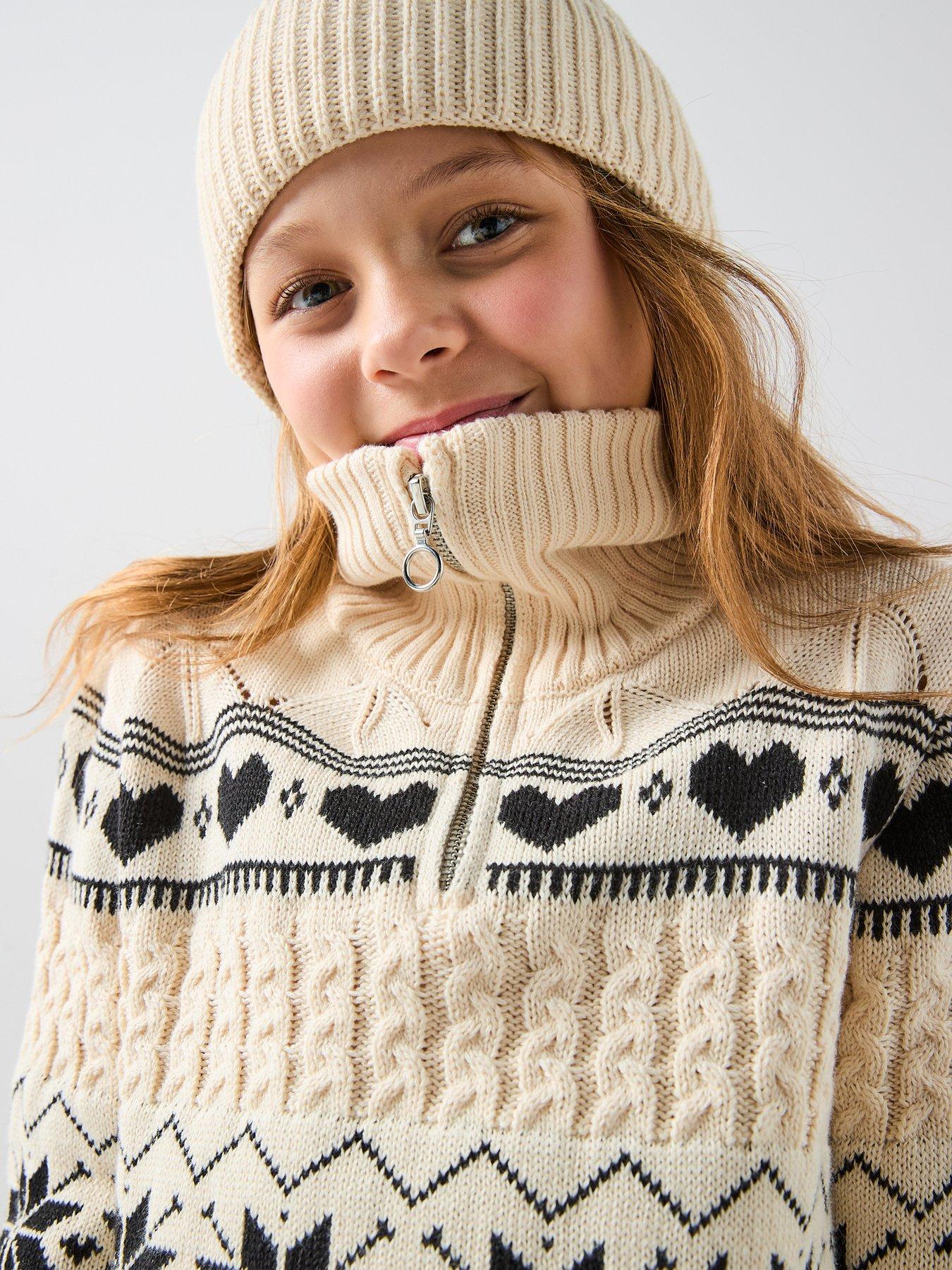 the-very-collection-girls-fair-isle-regular-jumpers-blackoutfit