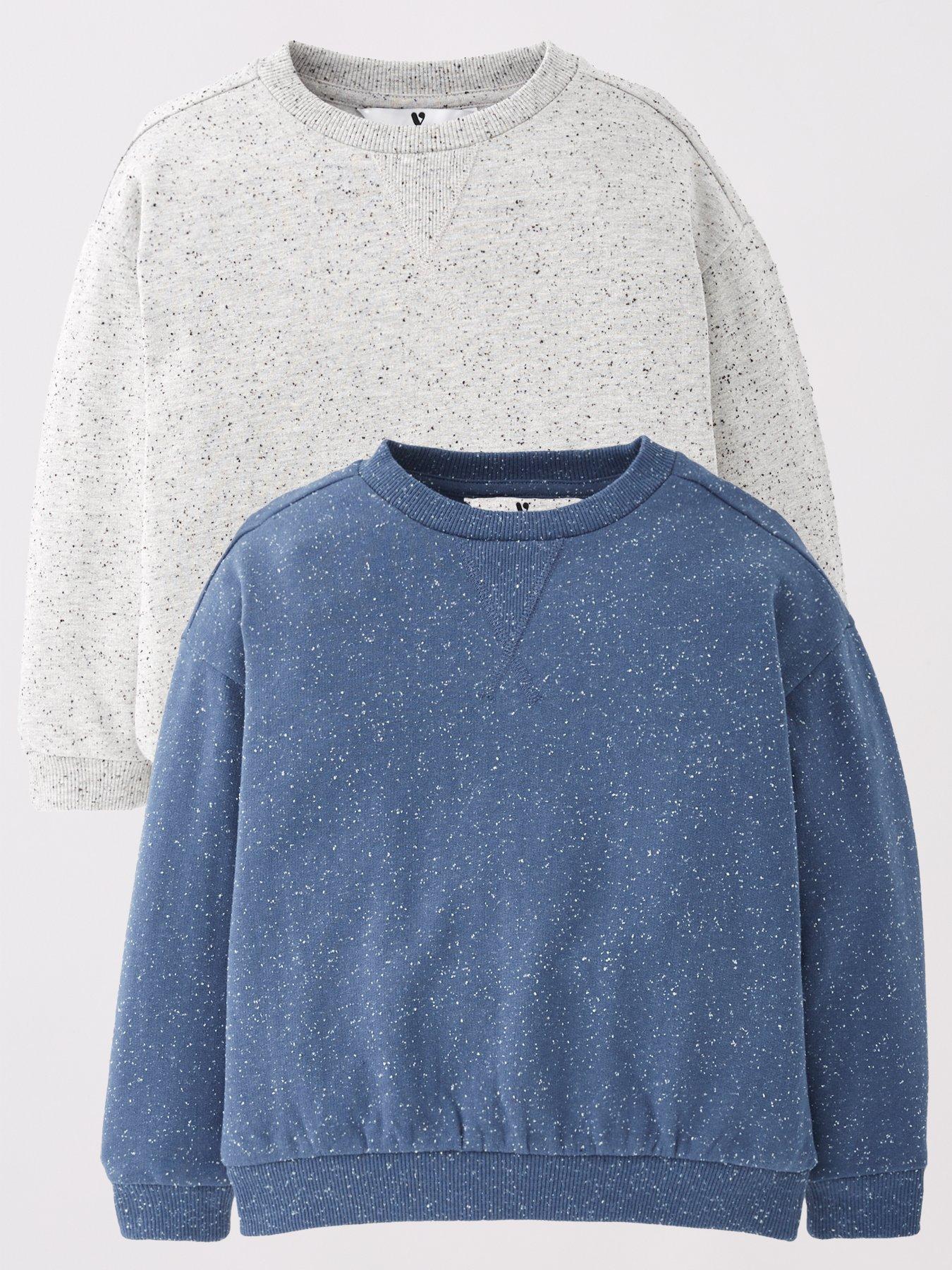 The Very Collection Boys 2 Pack Nep Long Sleeve Sweatshirts - Multi