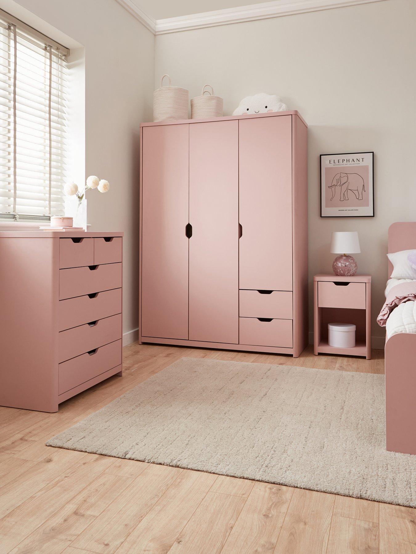 very-home-aspen-3-piece-package-3-door-2-drawer-wardrobe-4-2-chest-and-bedside-table-pinkfront