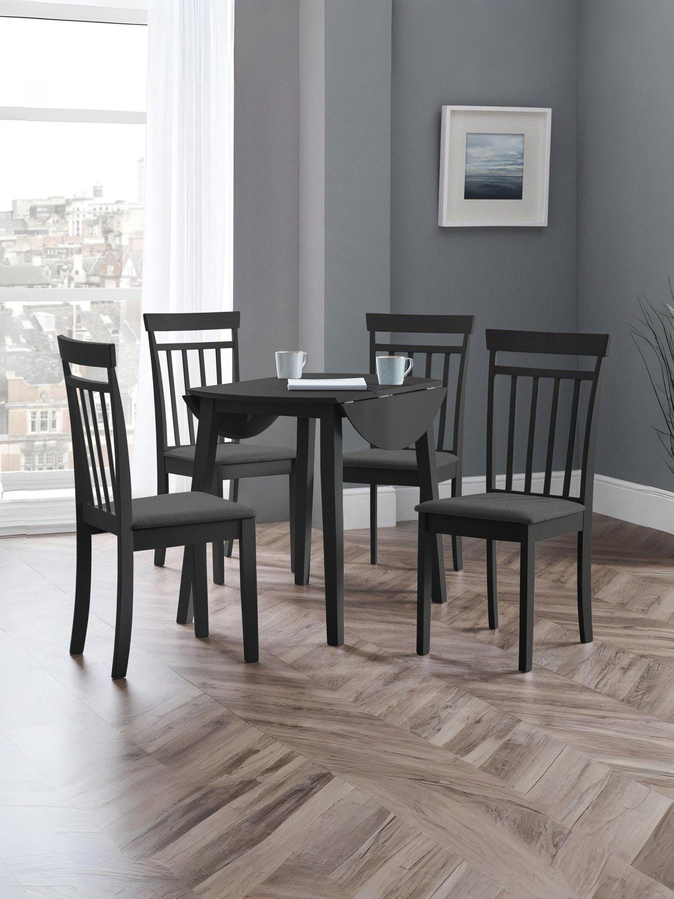 julian-bowen-coast-dropleaf-table-with-chair-optionsnbsp--black