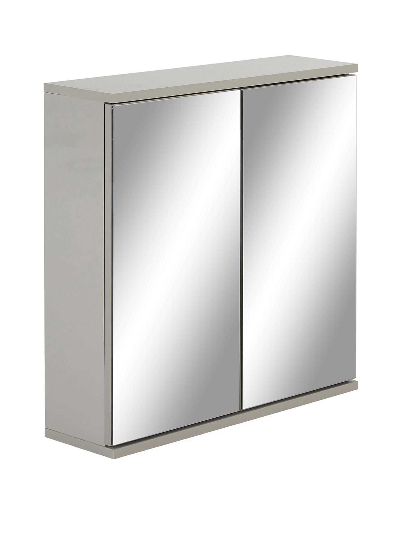 Image 3 of 7 of The Very Collection Rowan Gloss 2 Door Mirror Cabinet - FSC&reg; Certified