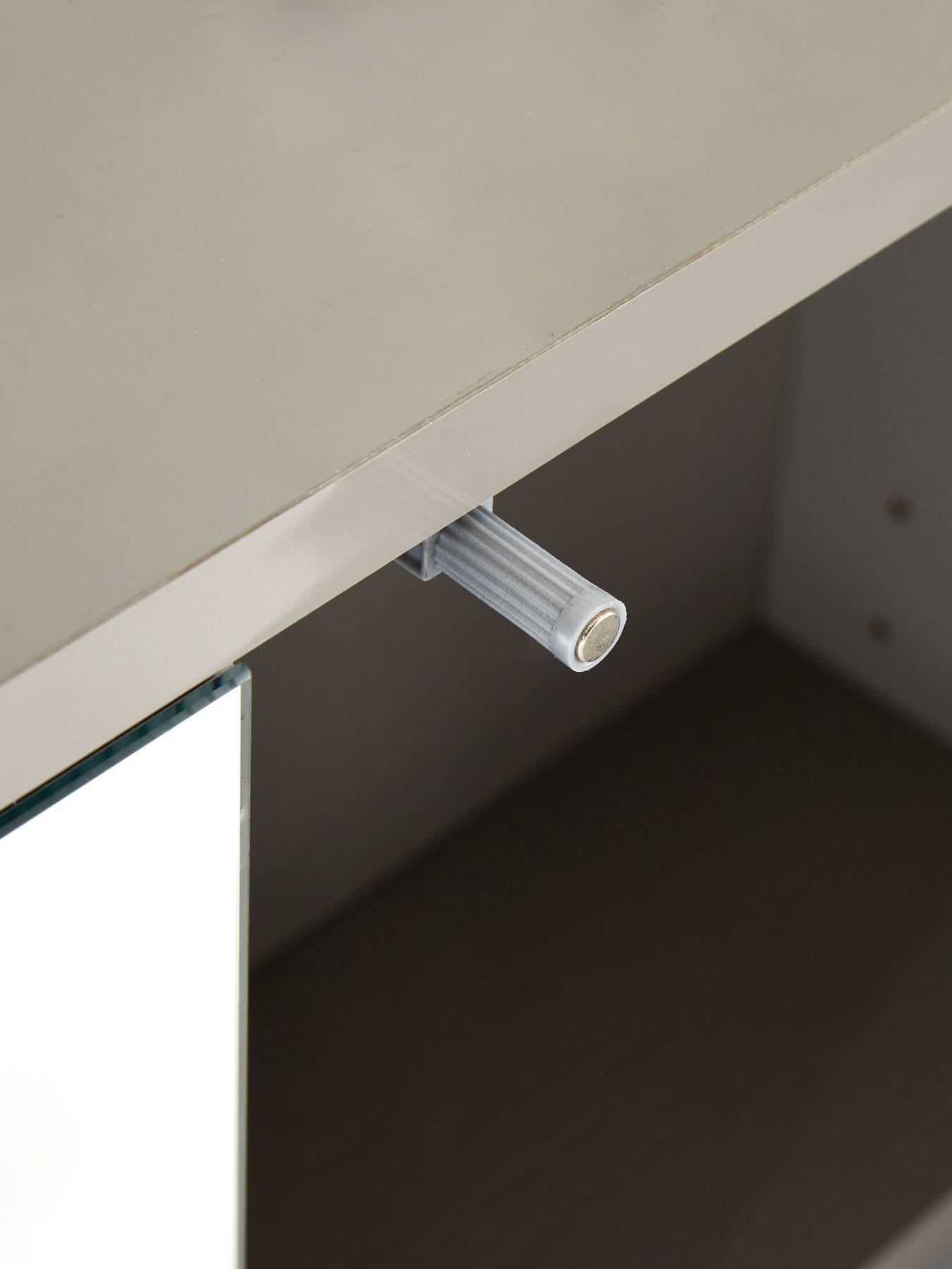 Image 5 of 7 of The Very Collection Rowan Gloss 2 Door Mirror Cabinet - FSC&reg; Certified